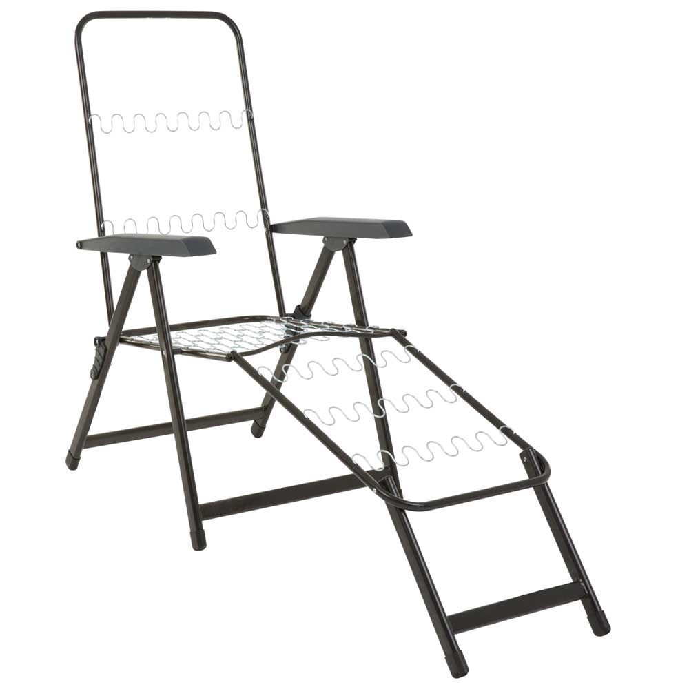 Șezlong de grădină cu suport de picioare Lena Lounger H024-07PB PATIO