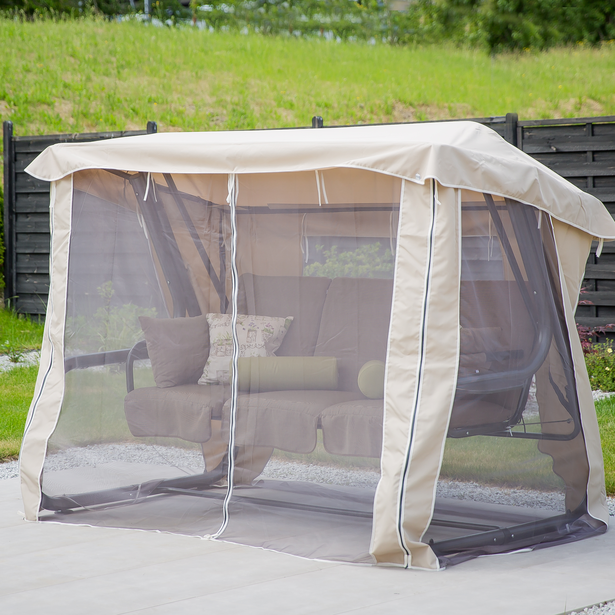 Leagăn de grădină cu plasă de țânțari Venezia Lux D022-04EB PATIO  