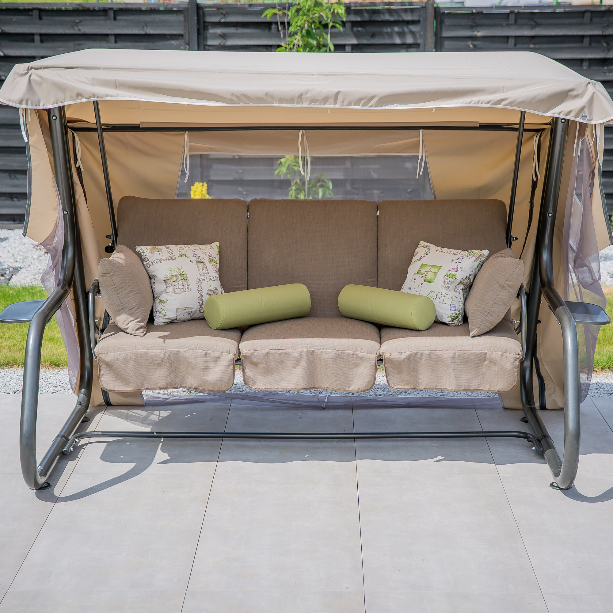 Leagăn de grădină cu plasă de țânțari Venezia Lux D022-04EB PATIO  