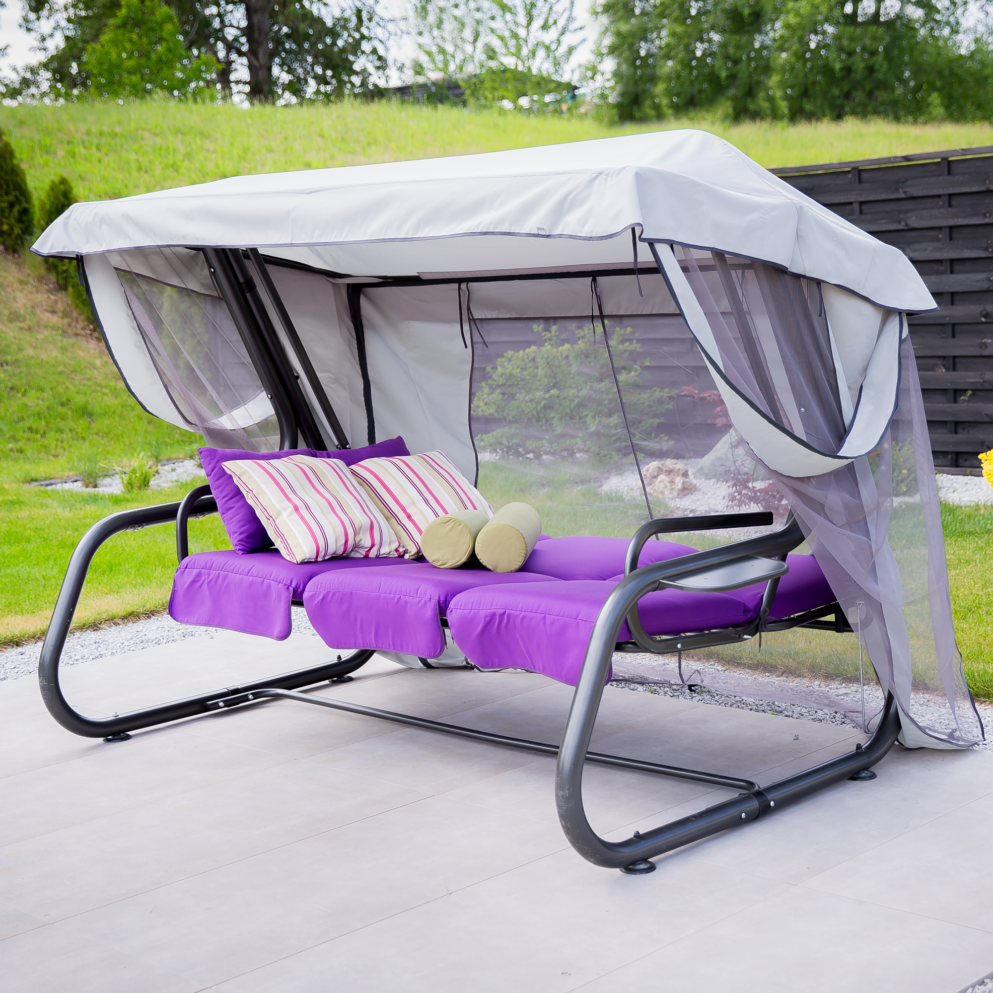 Leagăn de grădină cu plasă de țânțari Venezia Lux D042-28DW PATIO  