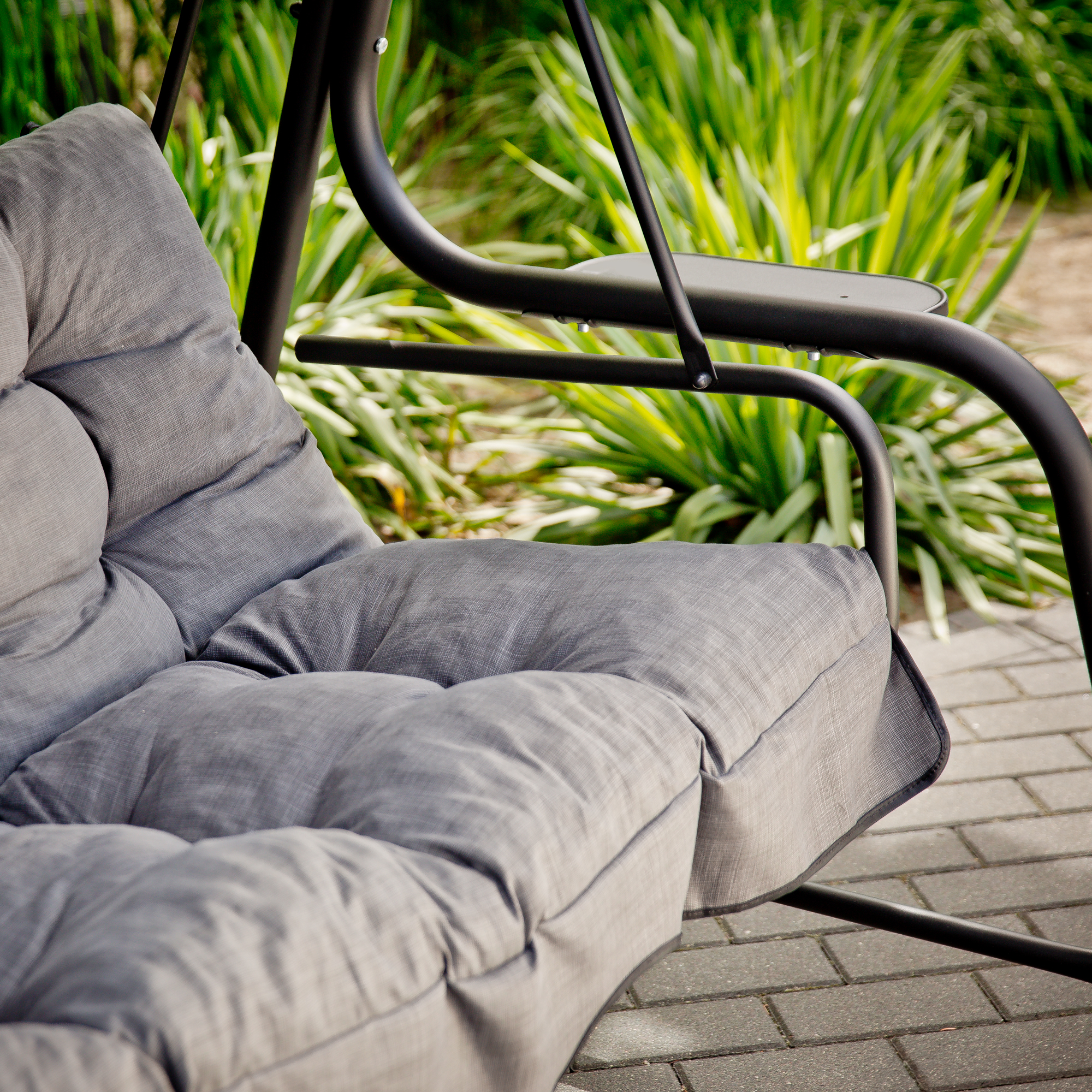 Hollywoodschaukel mit Dach  Hawaii Black Edition H024-07IB PATIO