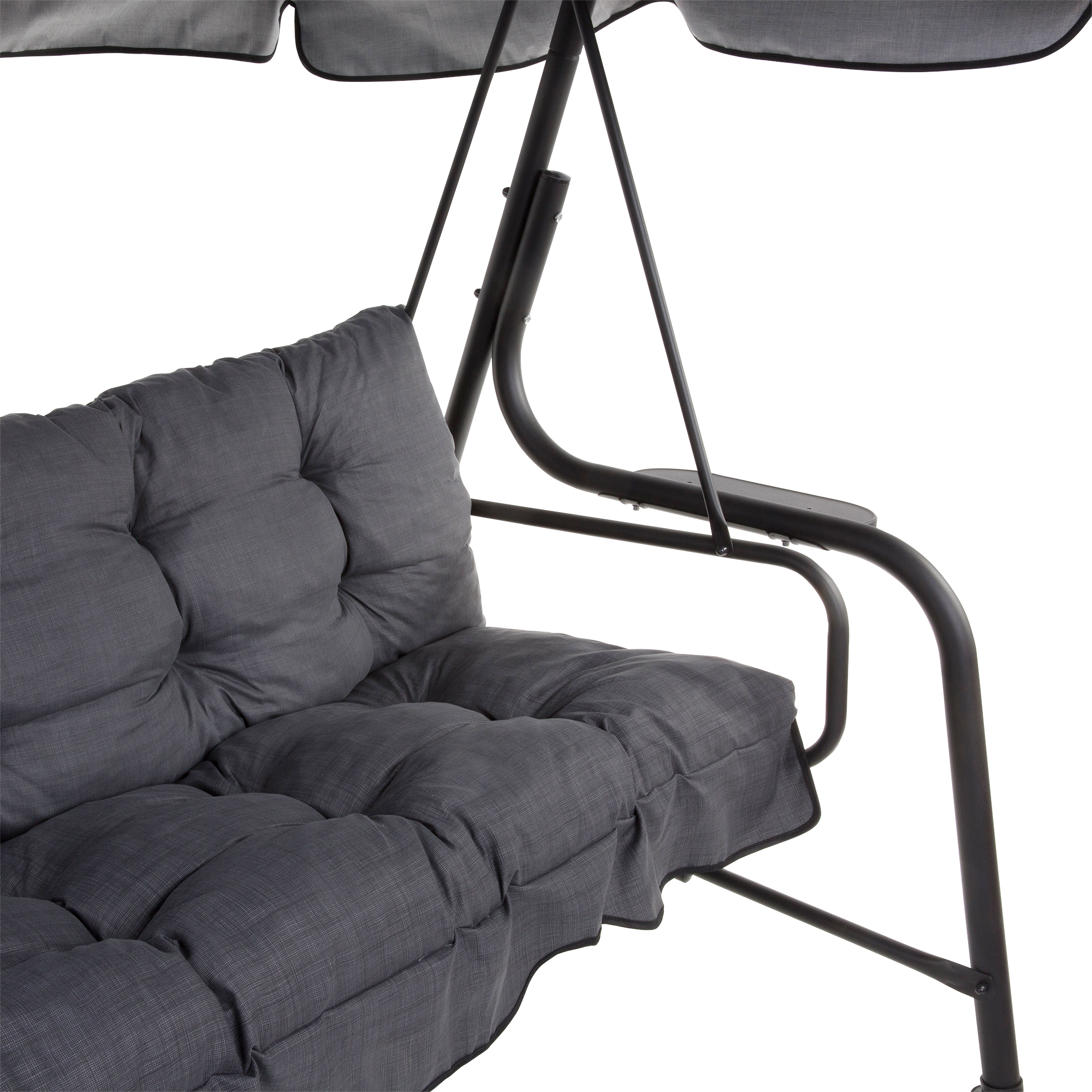 Hollywoodschaukel mit Dach  Hawaii Black Edition H024-07IB PATIO