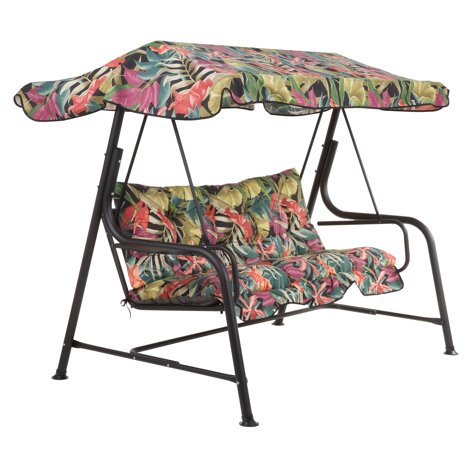 Zahradní houpačka Hawaii Black Edition s bočními stolky G052-23IB PATIO