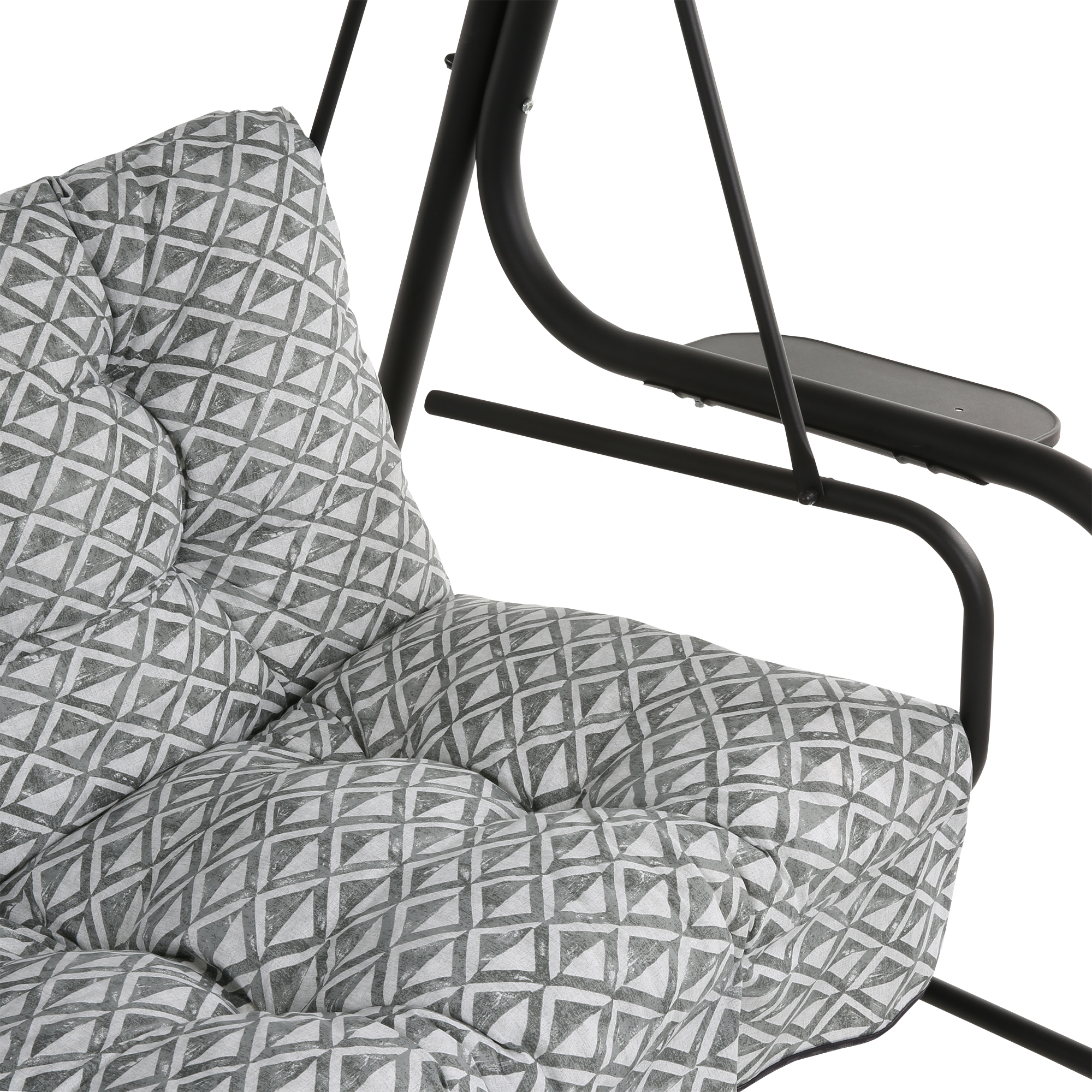 Zahradní houpačka Hawaii Black Edition s bočními stolky H039-06PB PATIO