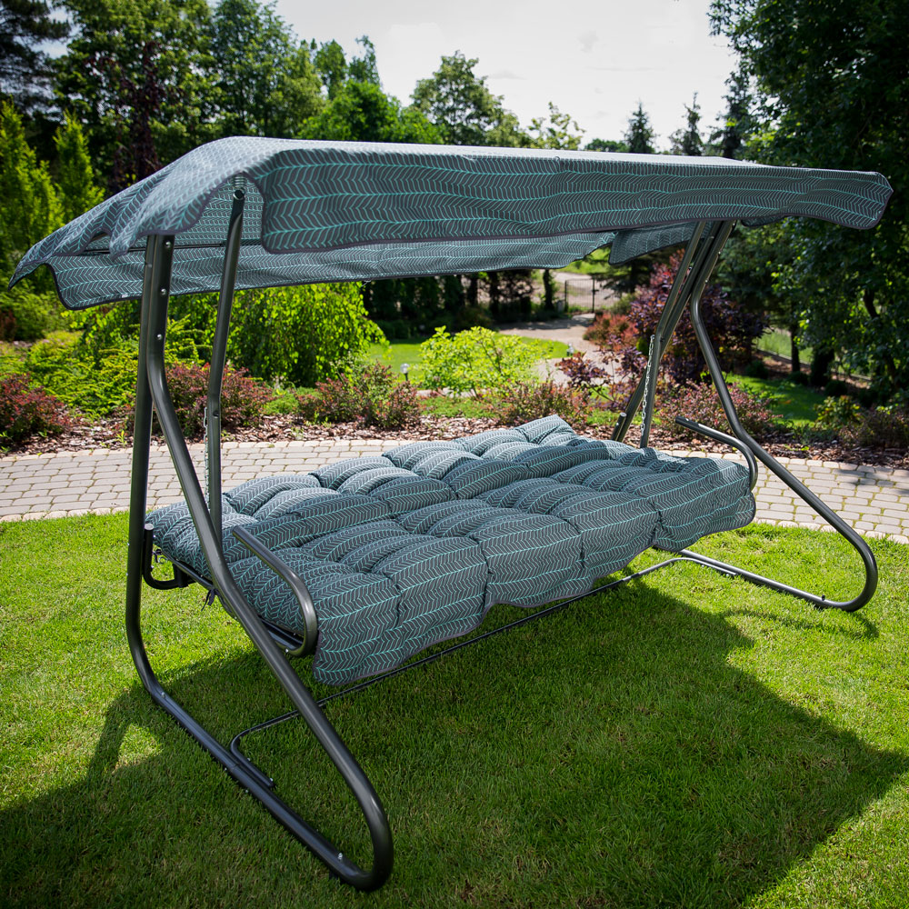 Hollywoodschaukel mit Dach Milano 3-Sitzer H021-06PB PATIO