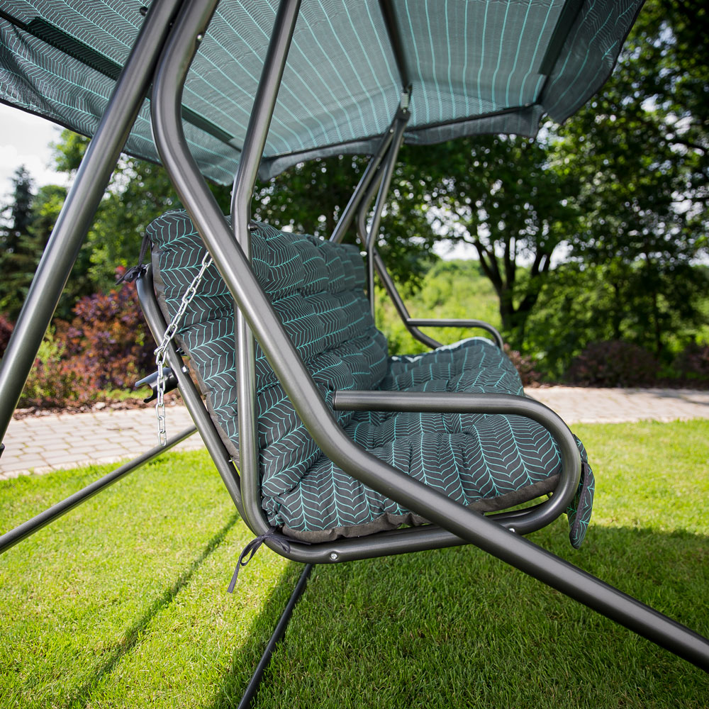 Hollywoodschaukel mit Dach Milano 3-Sitzer H021-06PB PATIO