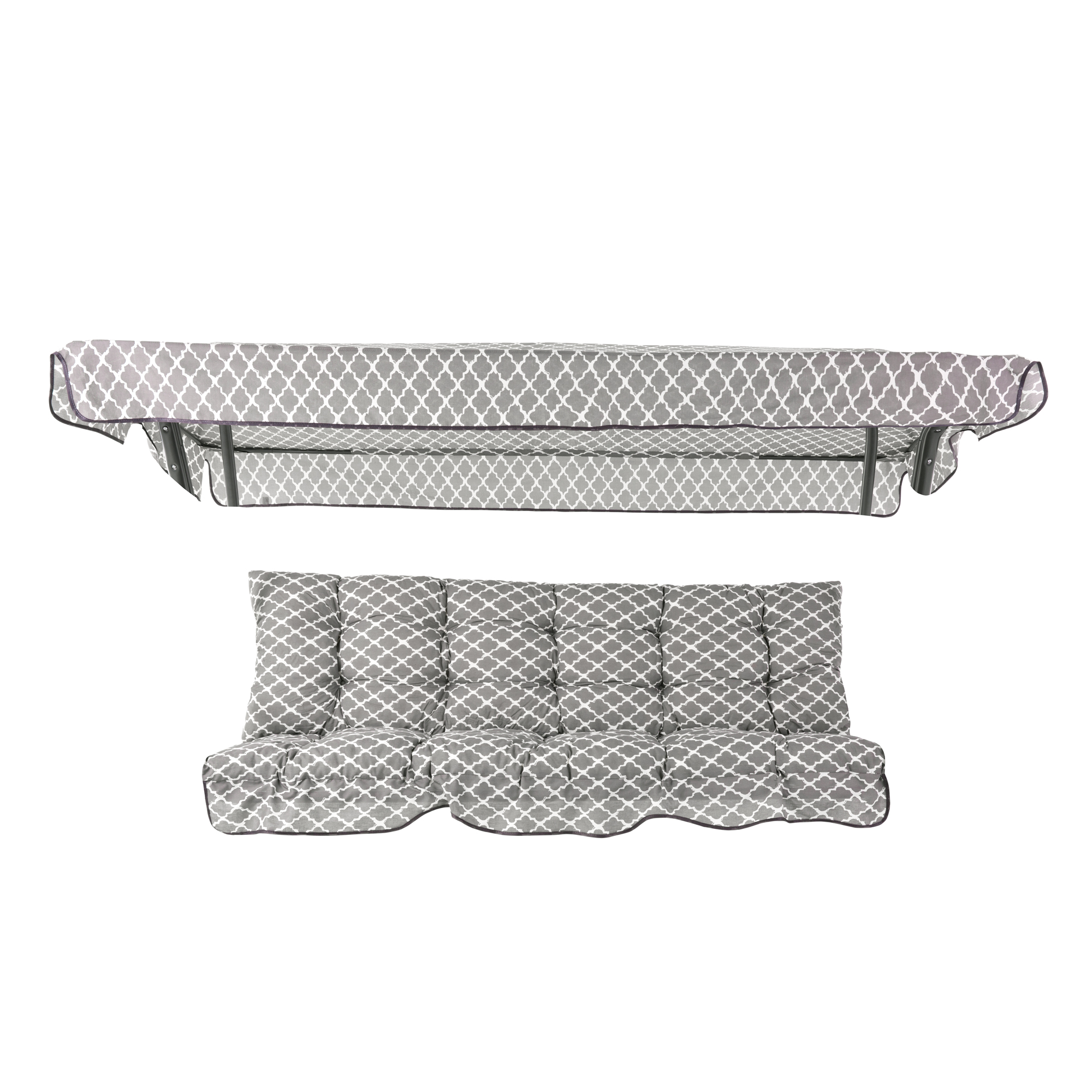 Cuscini e tettuccio per dondolo 170 cm Parma / Milano H030-06PB PATIO