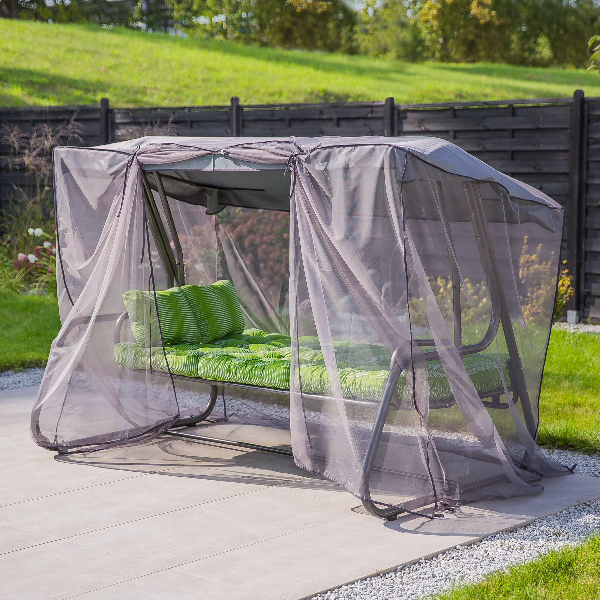 Hollywoodschaukel mit Moskitonetz Celebes Plus H016-12PB PATIO