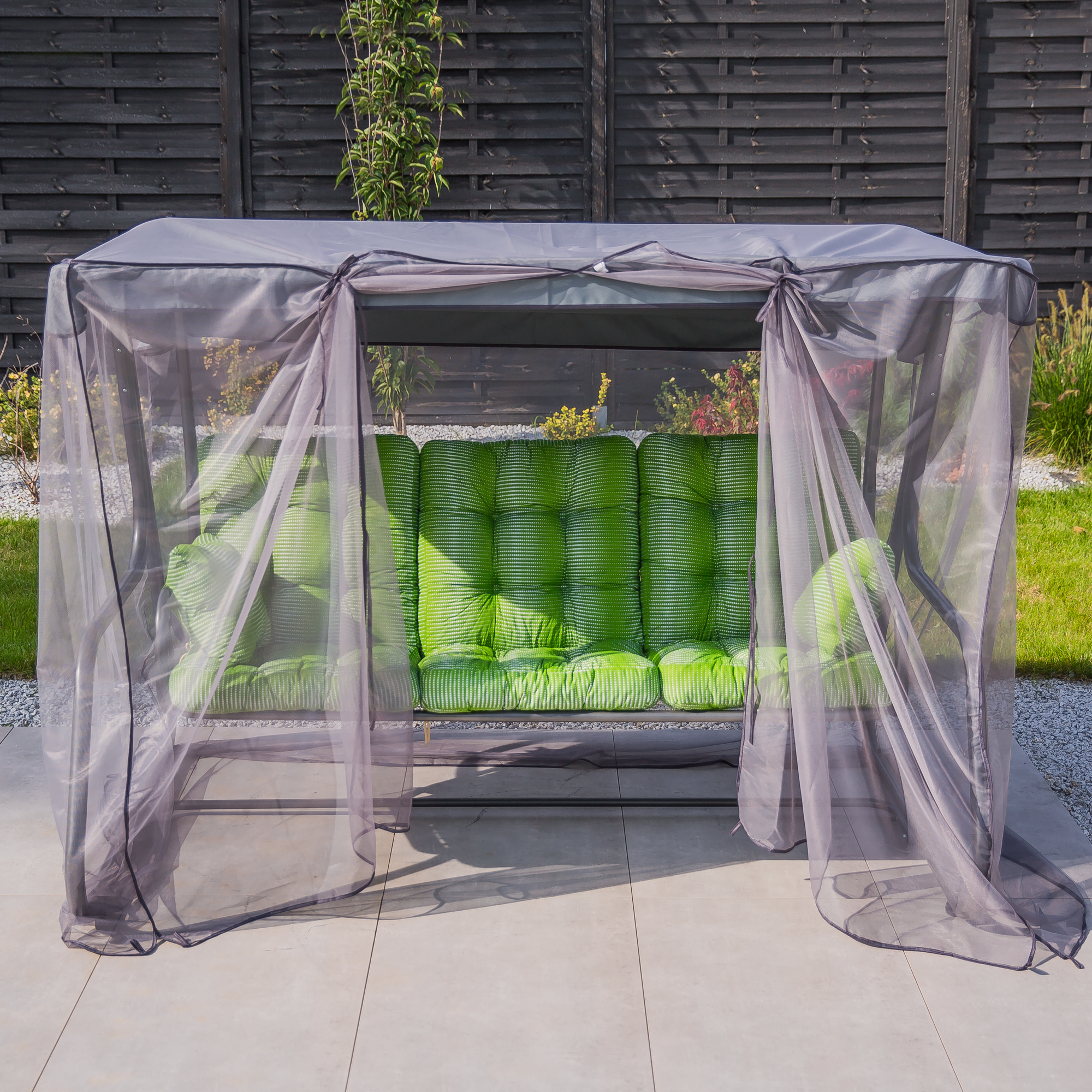 Hollywoodschaukel mit Moskitonetz Celebes Plus H016-12PB PATIO
