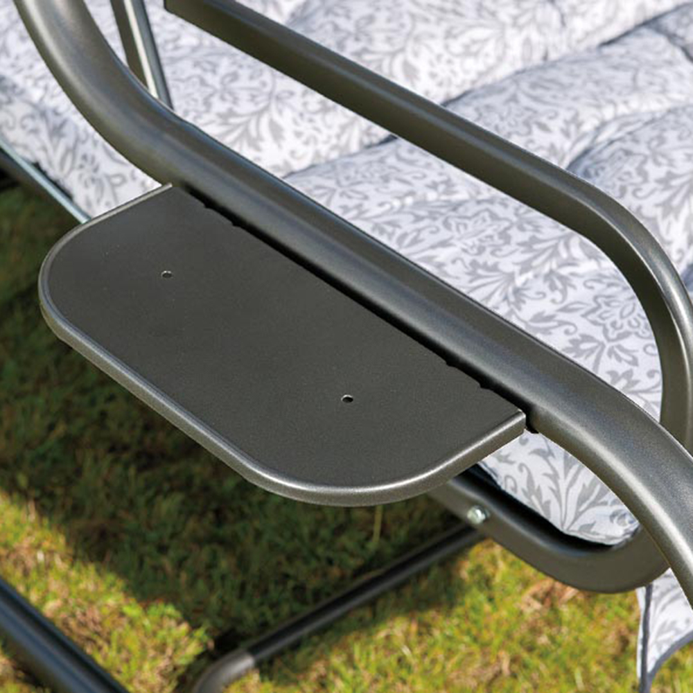 Záhradná hojdačka Ravenna Black Editon s bočnými stolíkmi G052-23IB PATIO