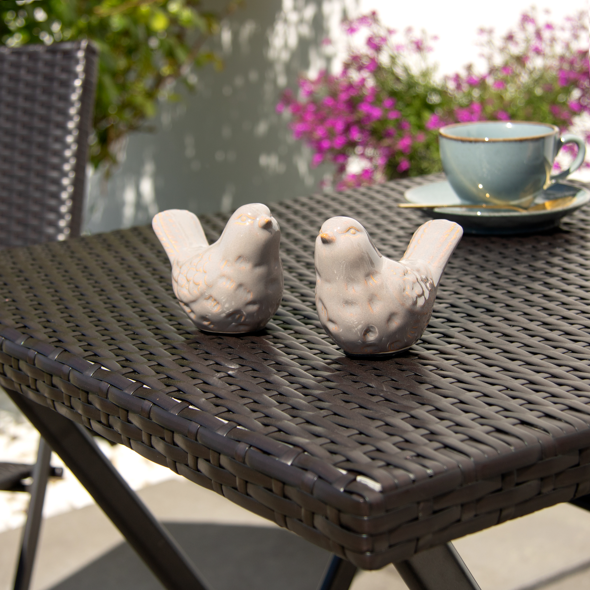 Souprava hnědého nábytku z technorattanu Orlean PATIO