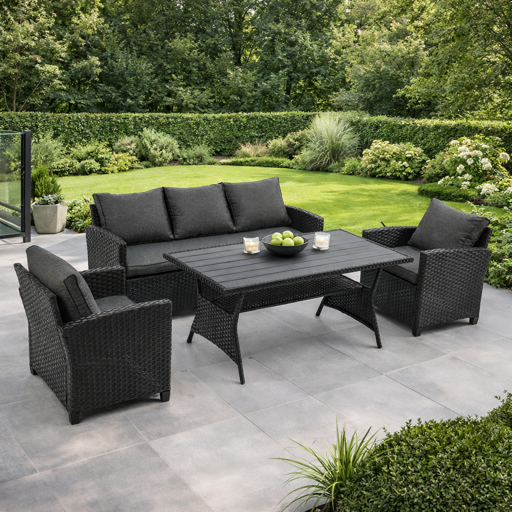 Zestaw mebli ogrodowych z technorattanu Micheline PATIO