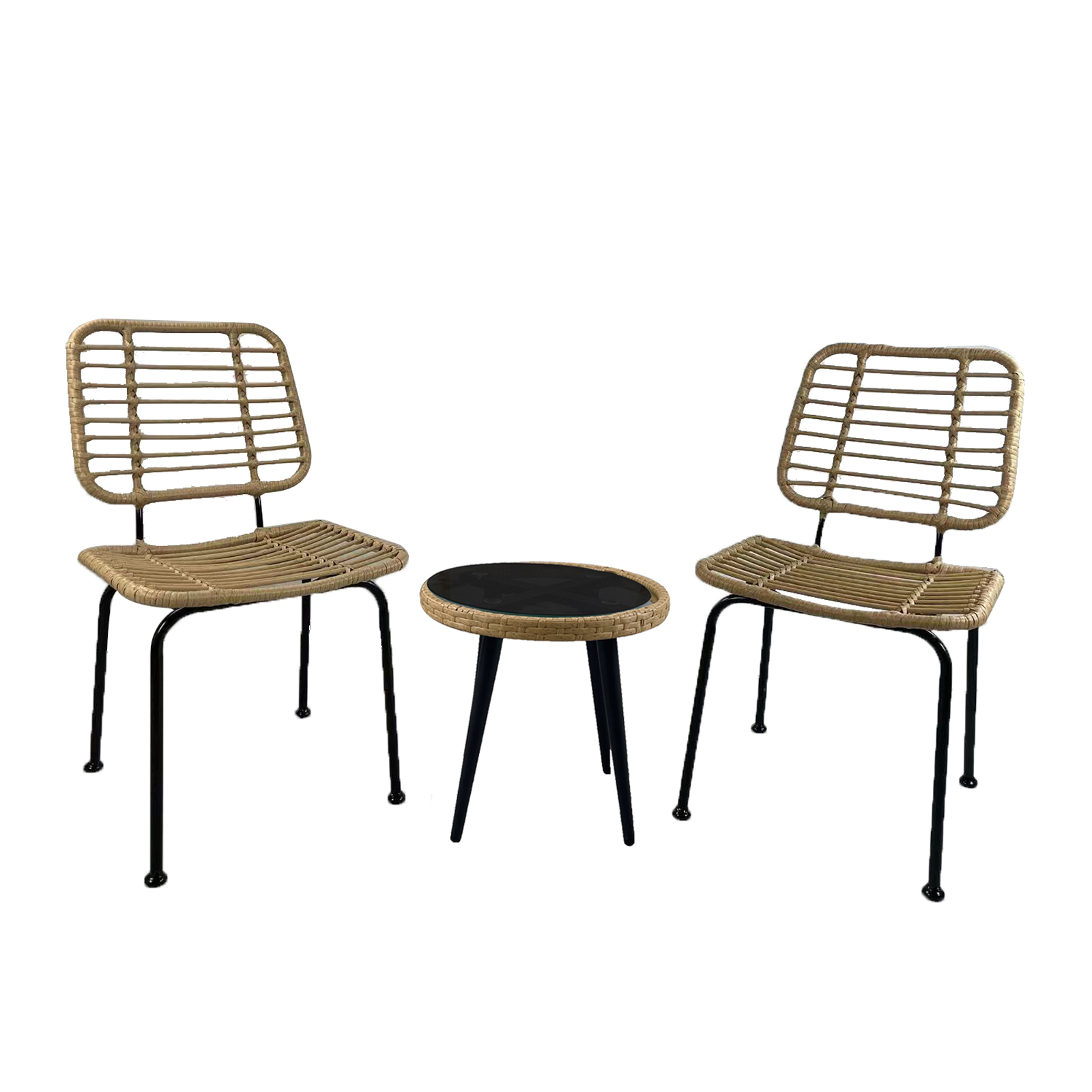 Súprava béžového záhradného nábytku z technorattanu Joel PATIO