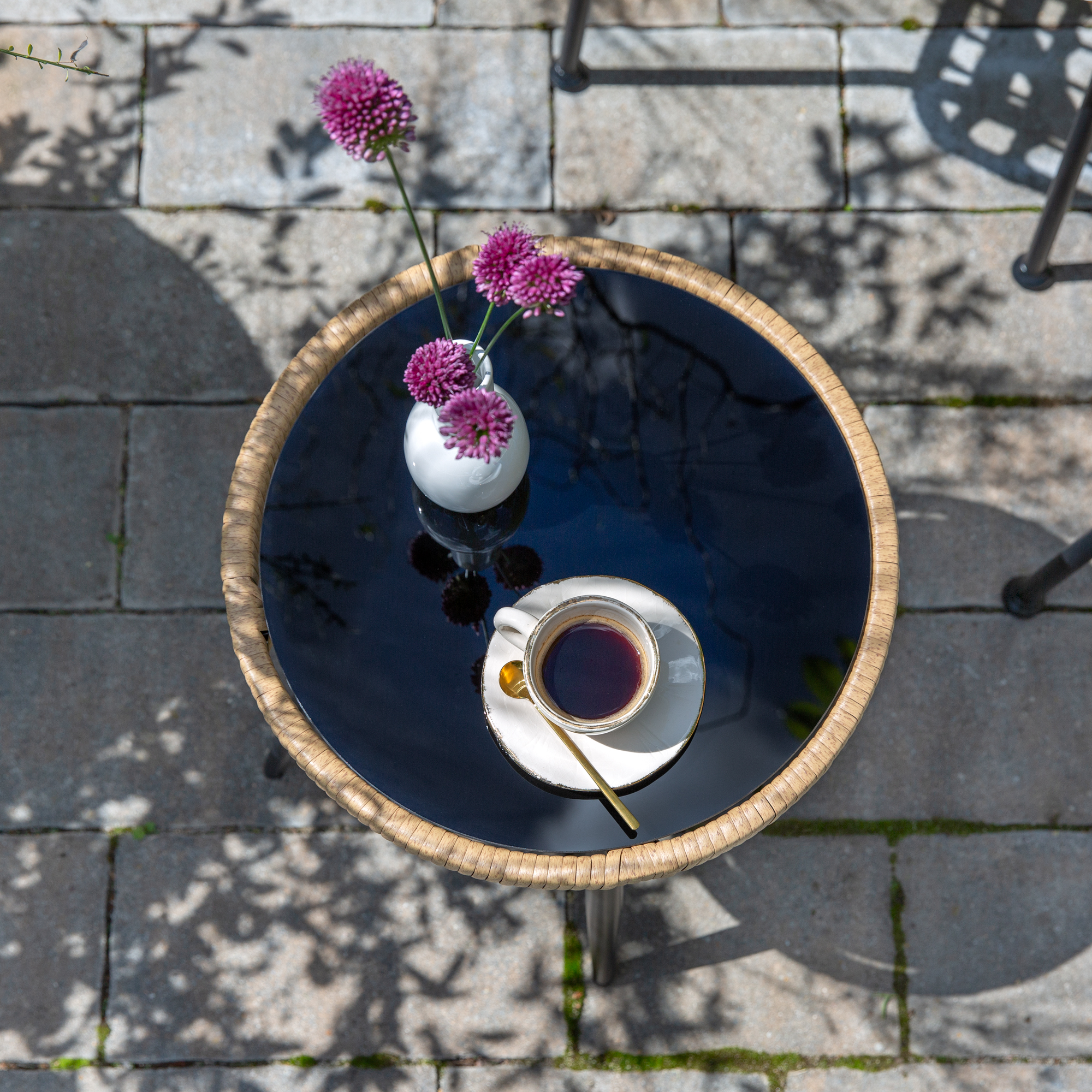 Súprava béžového záhradného nábytku z technorattanu Joel PATIO