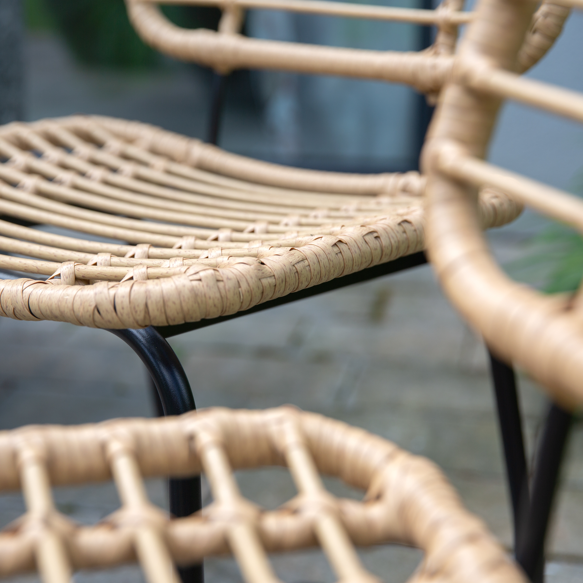 Súprava béžového záhradného nábytku z technorattanu Joel PATIO