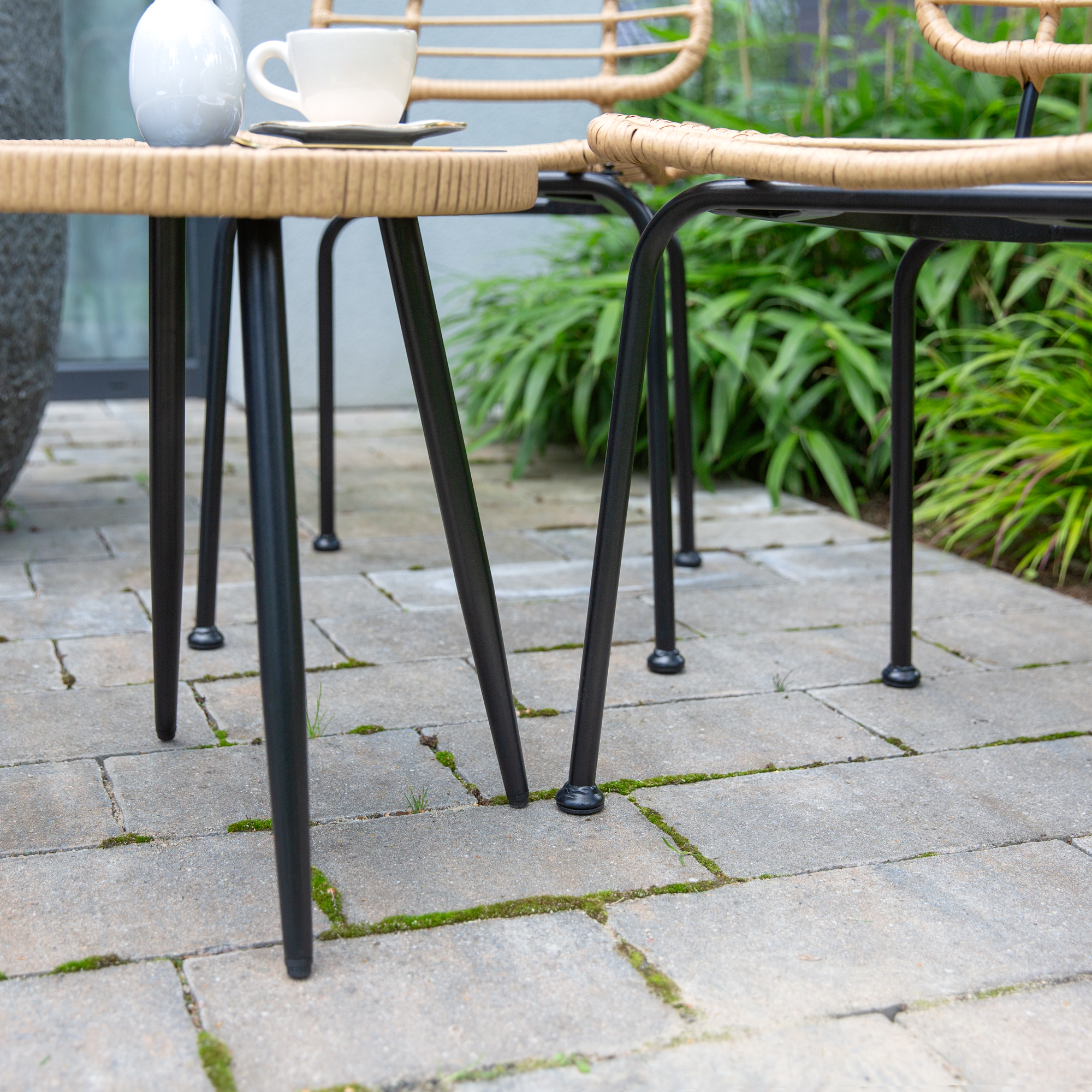 Súprava béžového záhradného nábytku z technorattanu Joel PATIO