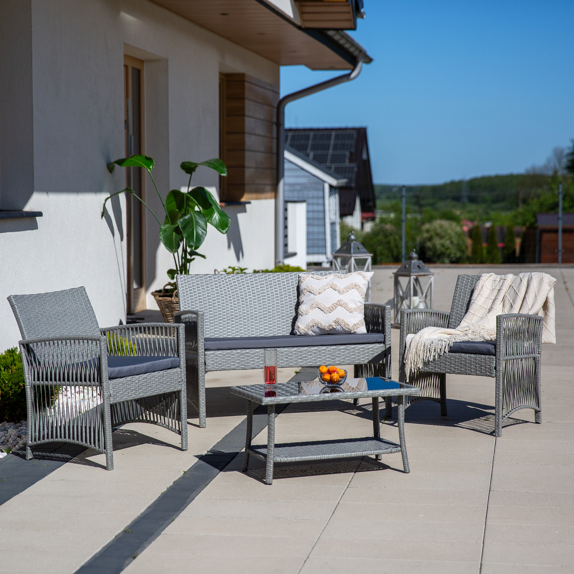 Gartenmöbel Set Pola asche PATIO