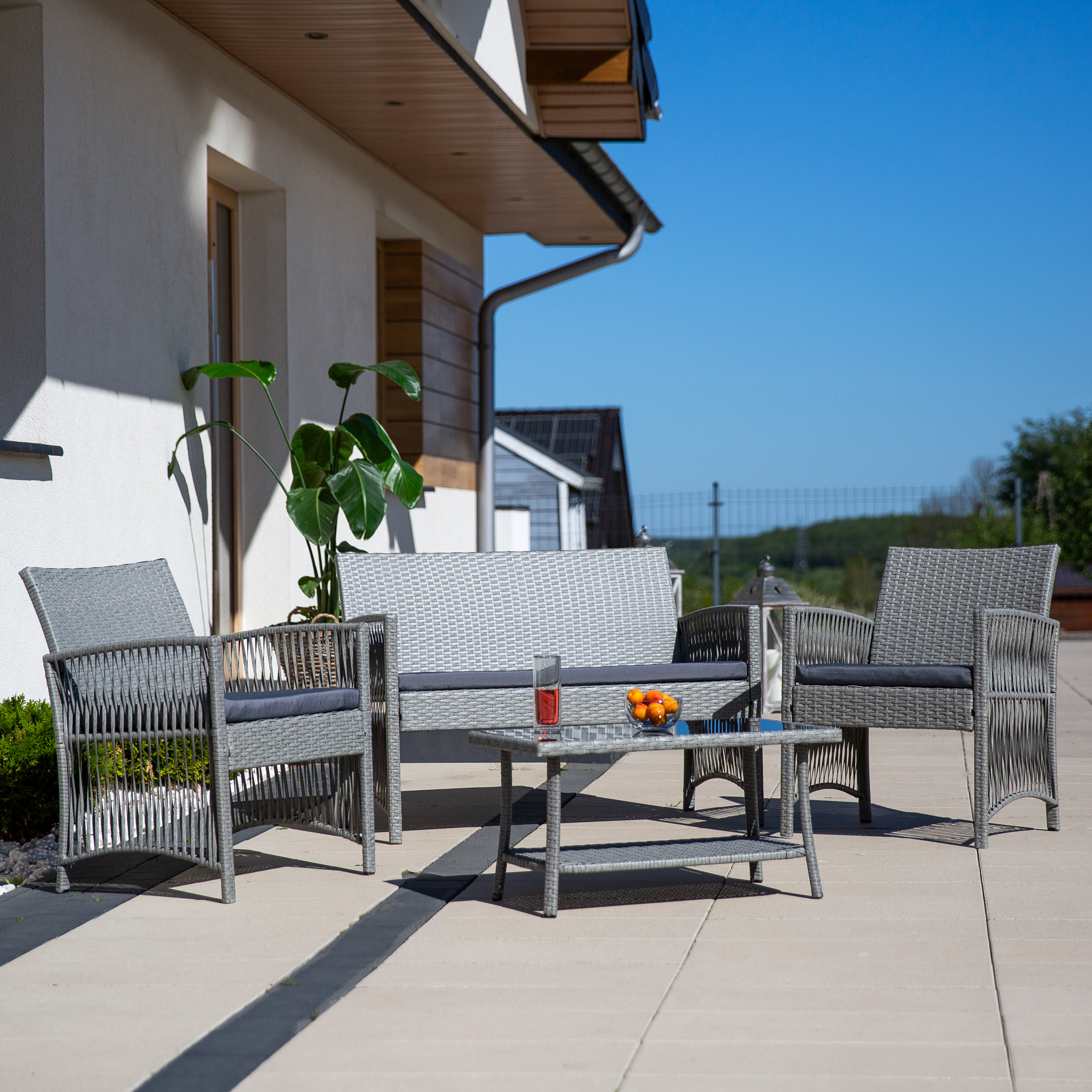 Gartenmöbel Set Pola asche PATIO