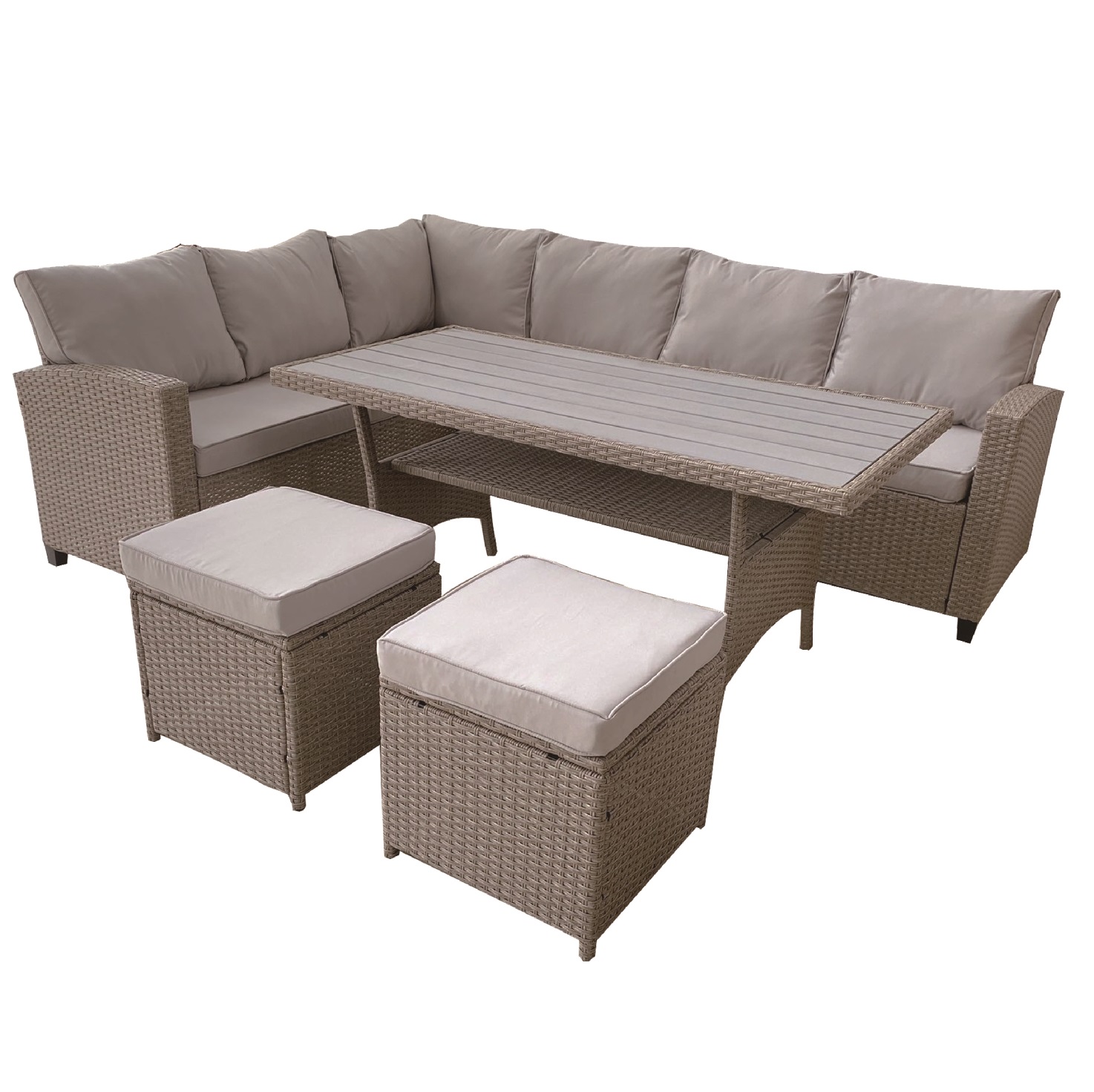 Souprava zahradního nábytku z technorattanu Nina Cappuccino PATIO