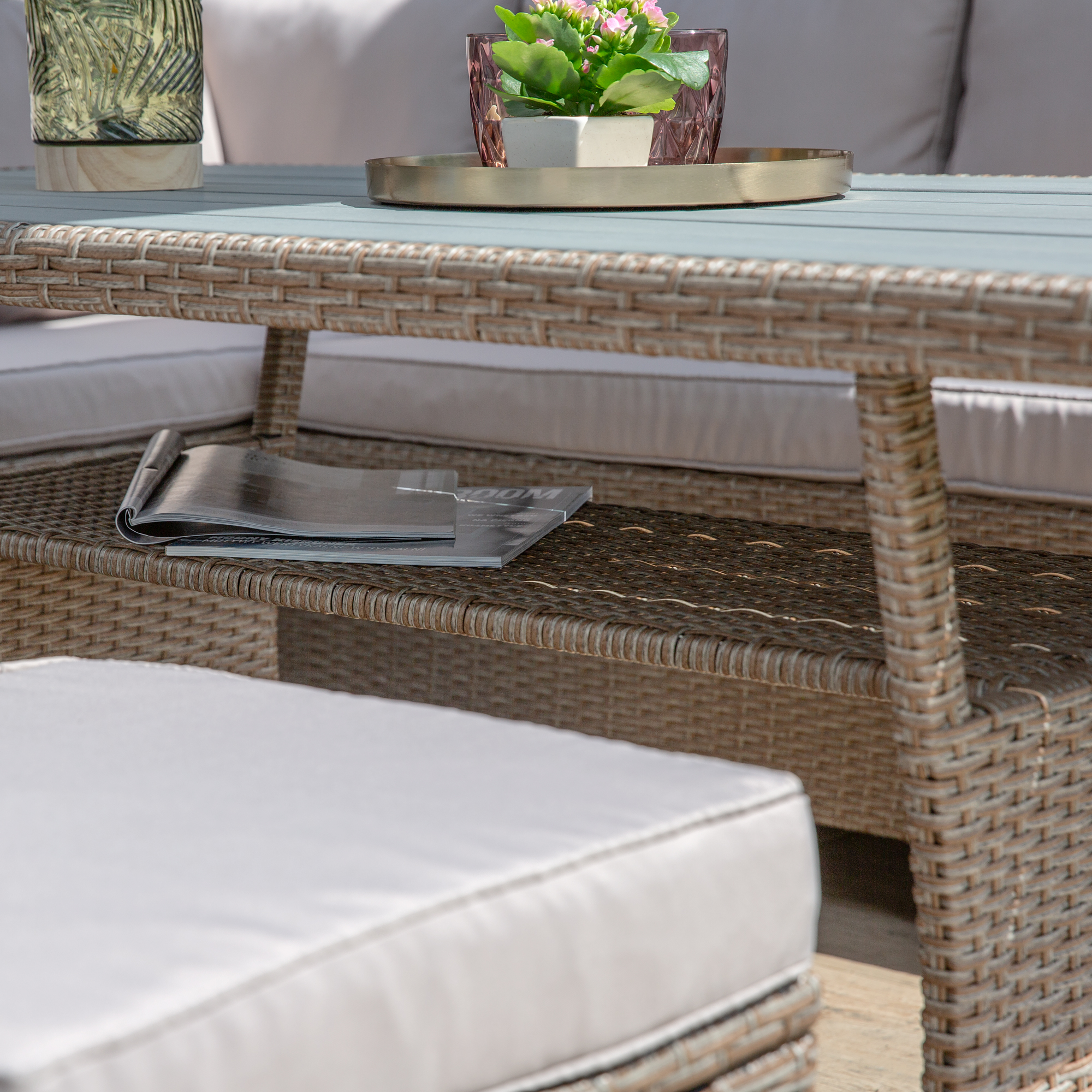 Souprava zahradního nábytku z technorattanu Nina Cappuccino PATIO