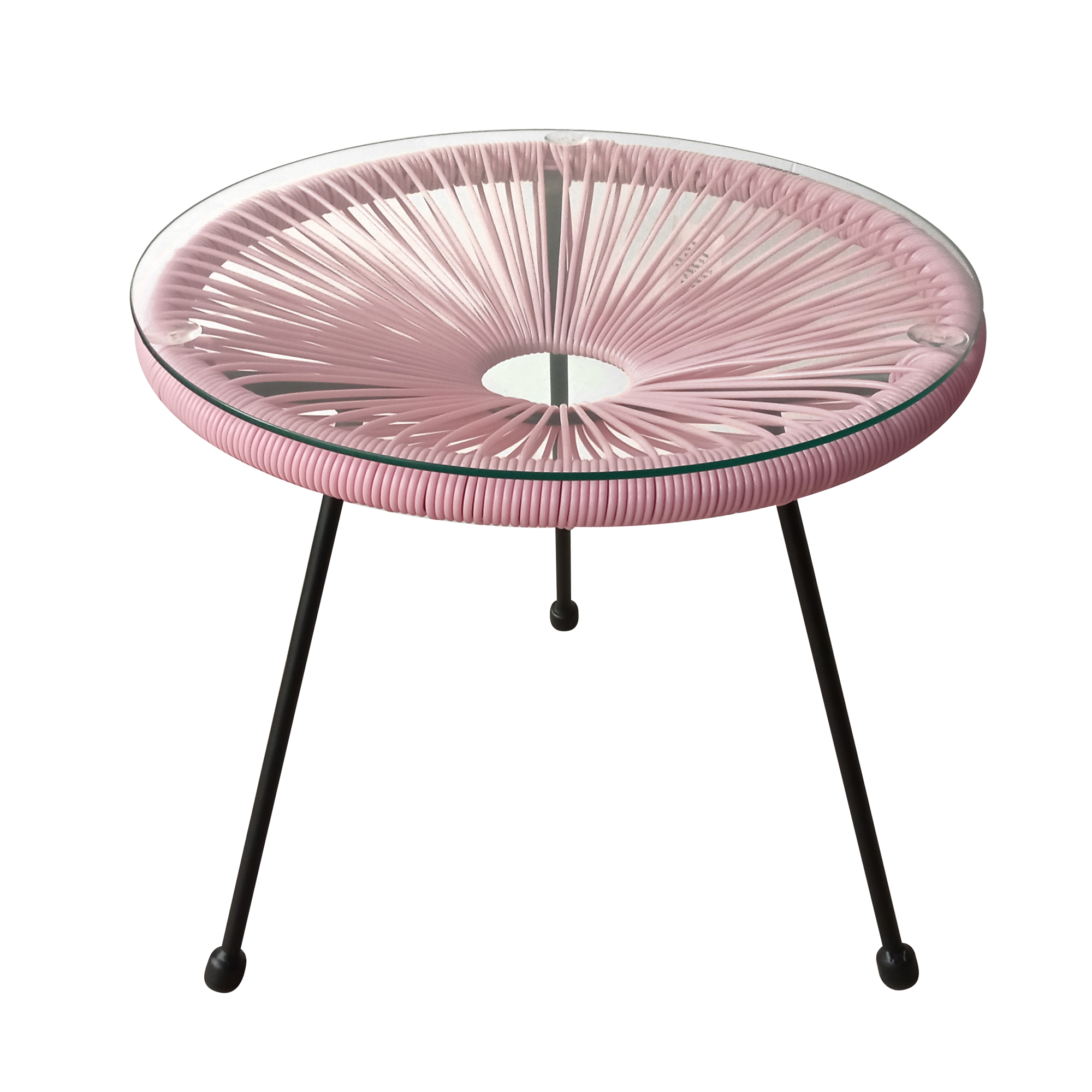 Ružový záhradný stolík Arthur 48 cm PATIO