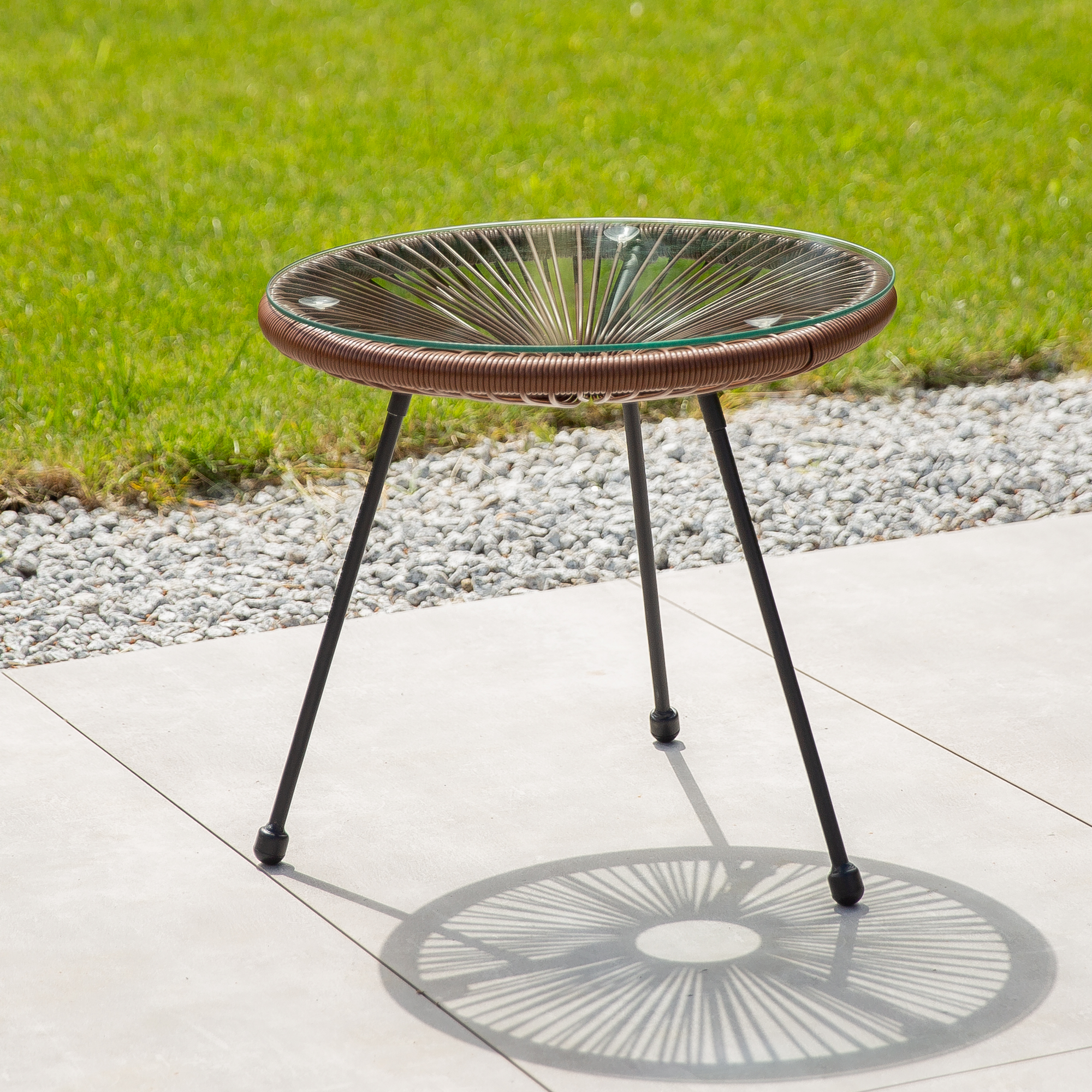 Trådbord Arthur 48 cm brun PATIO  