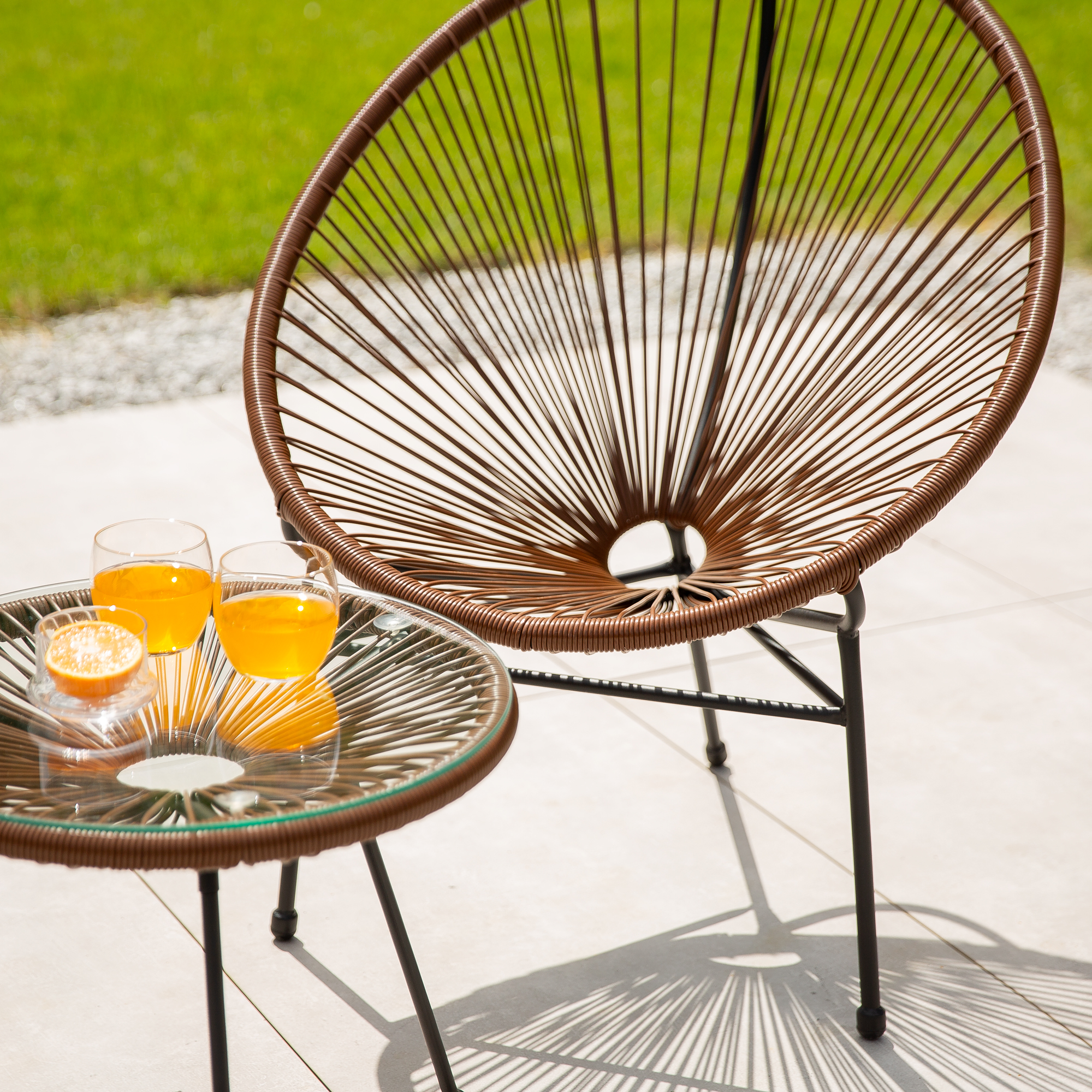 Trådstol Arthur brun PATIO  