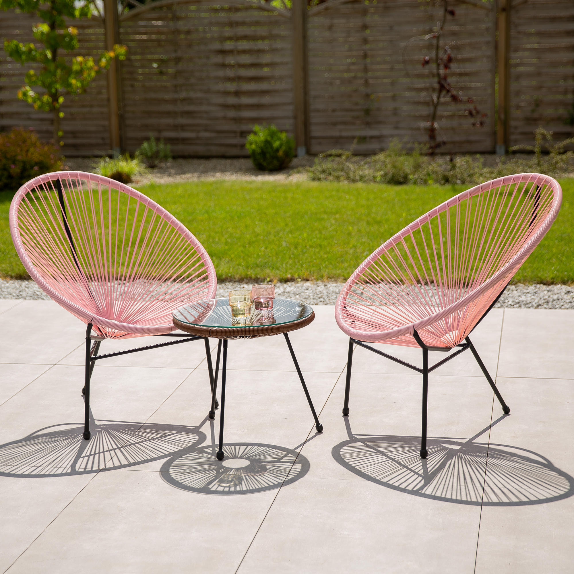 Trådbord Arthur 48 cm brun PATIO  