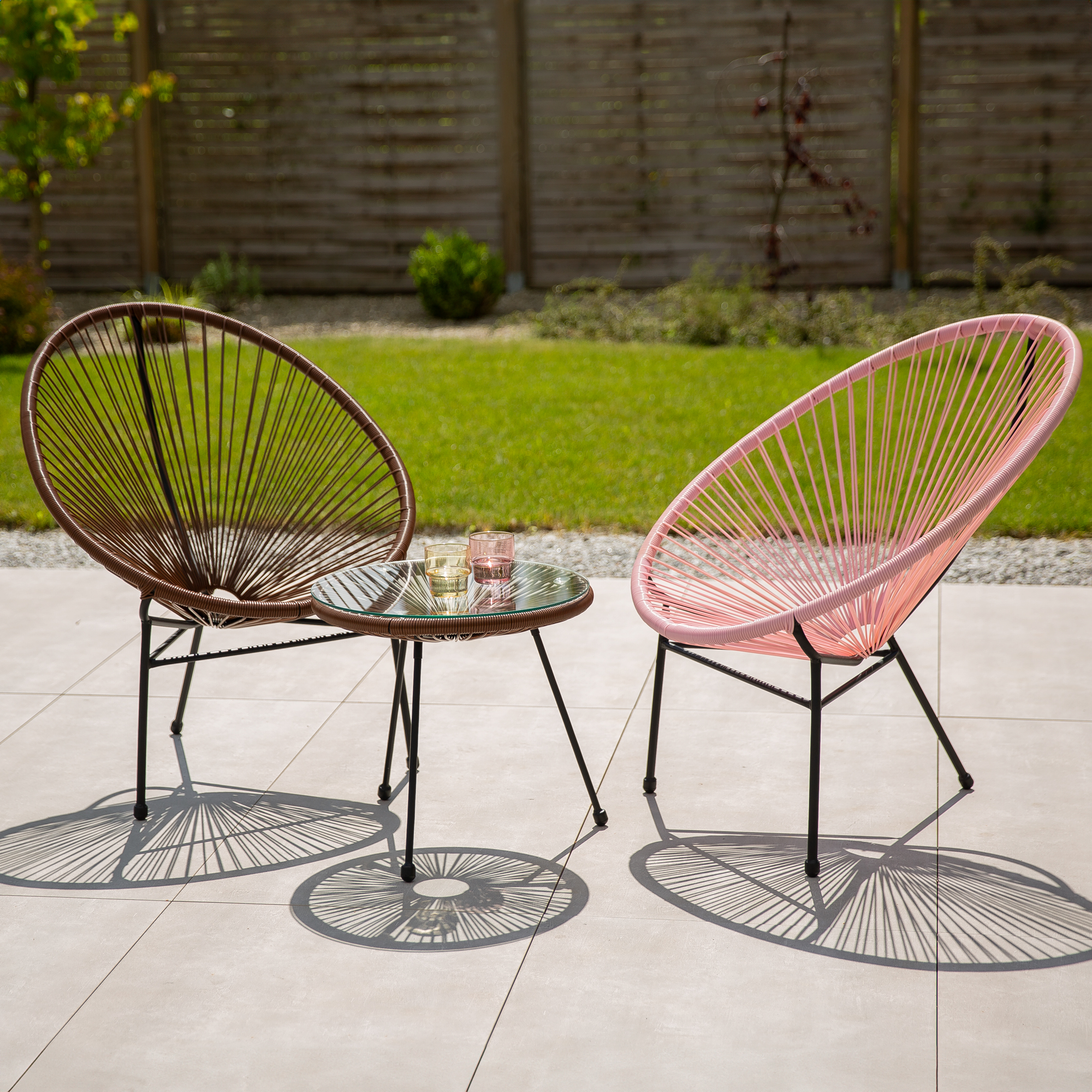 Trådbord Arthur 48 cm brun PATIO  
