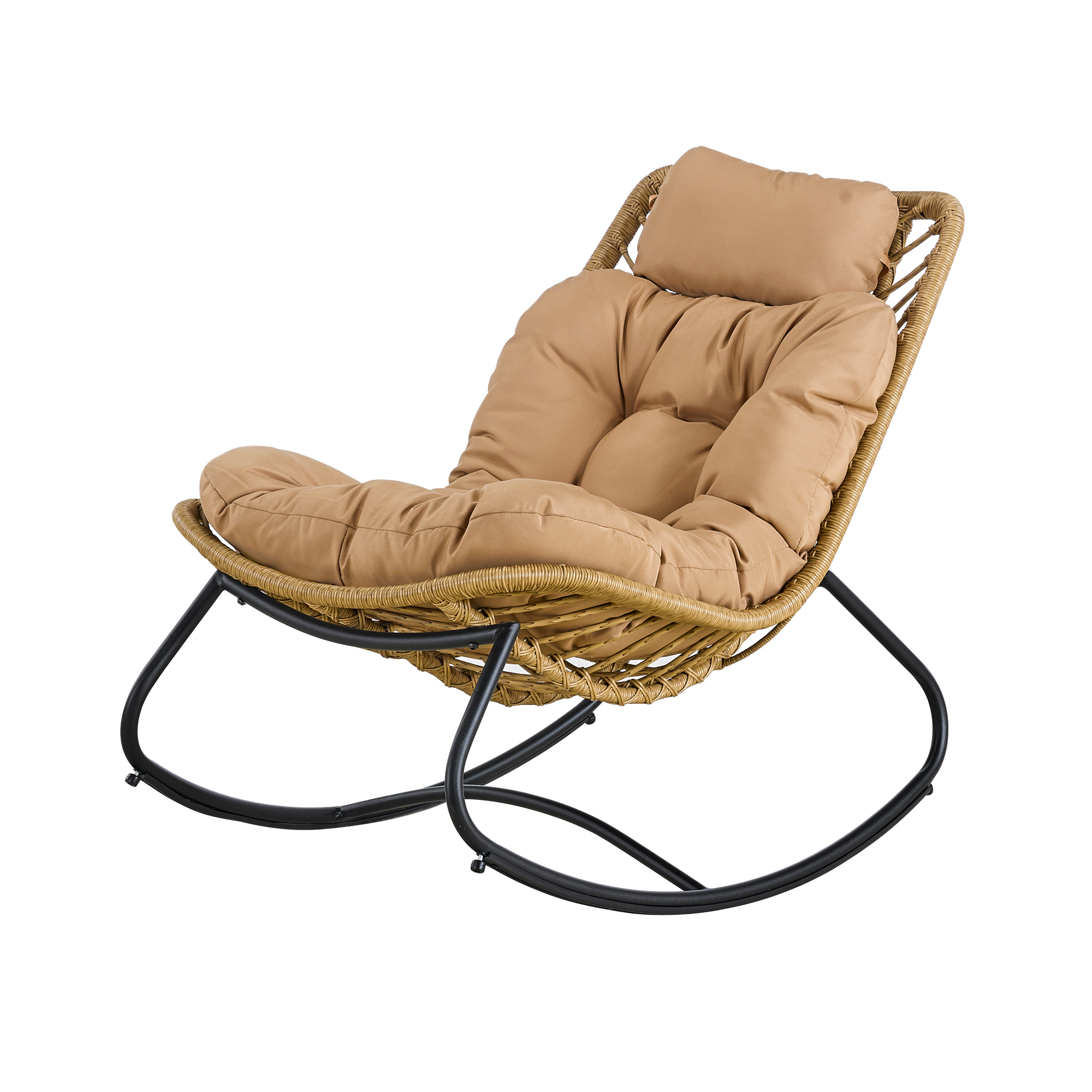 Sedia a dondolo Cedric beige PATIO