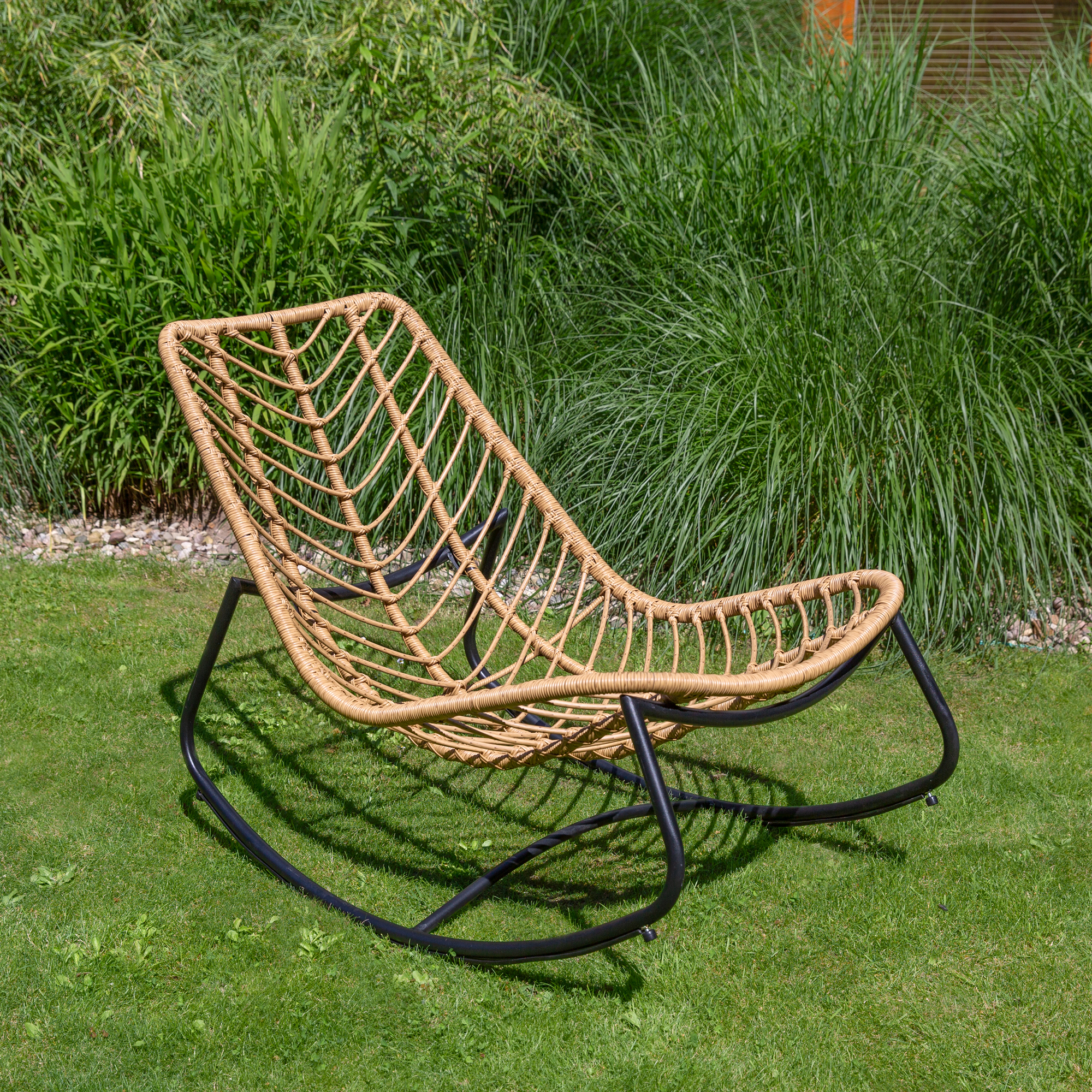 Sedia a dondolo Cedric beige PATIO