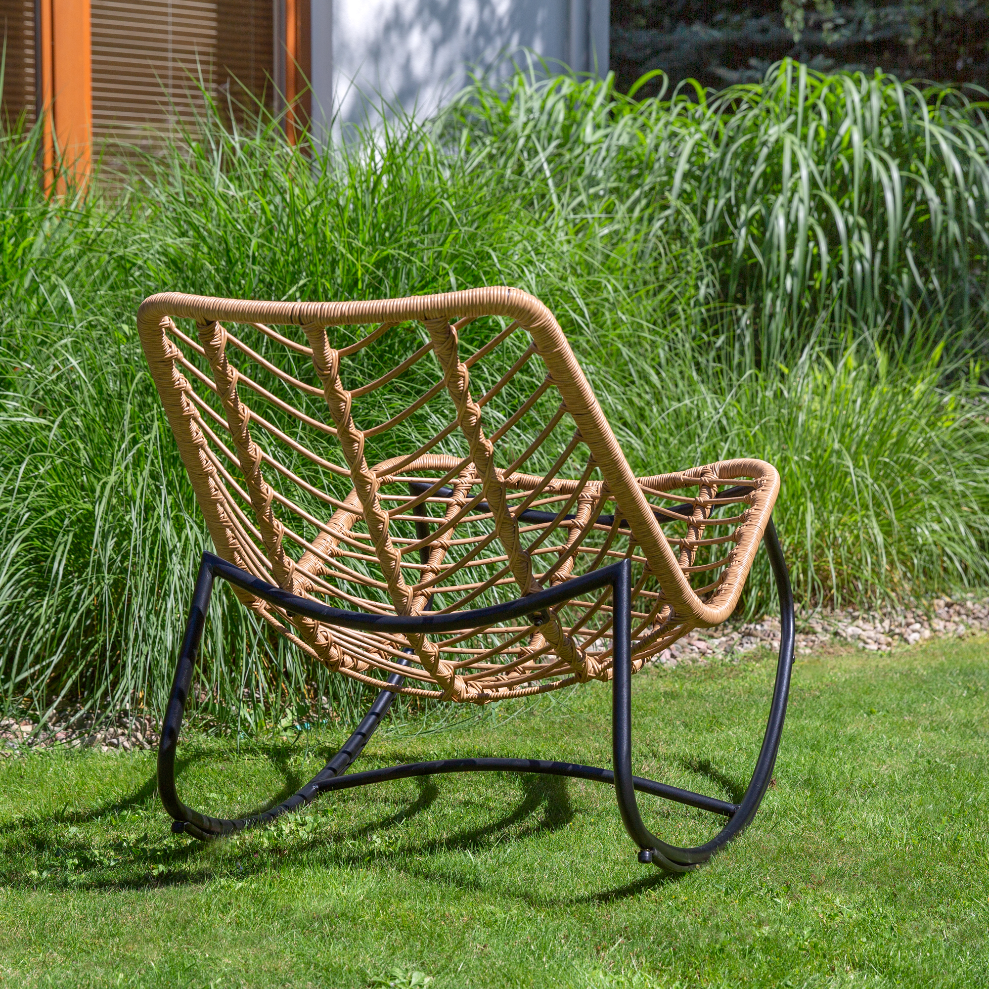 Sedia a dondolo Cedric beige PATIO