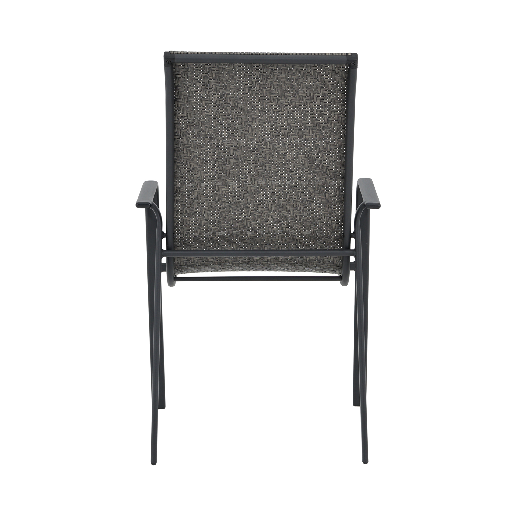 Gartenstuhl aus Polyrattan Columbus Grau PATIO