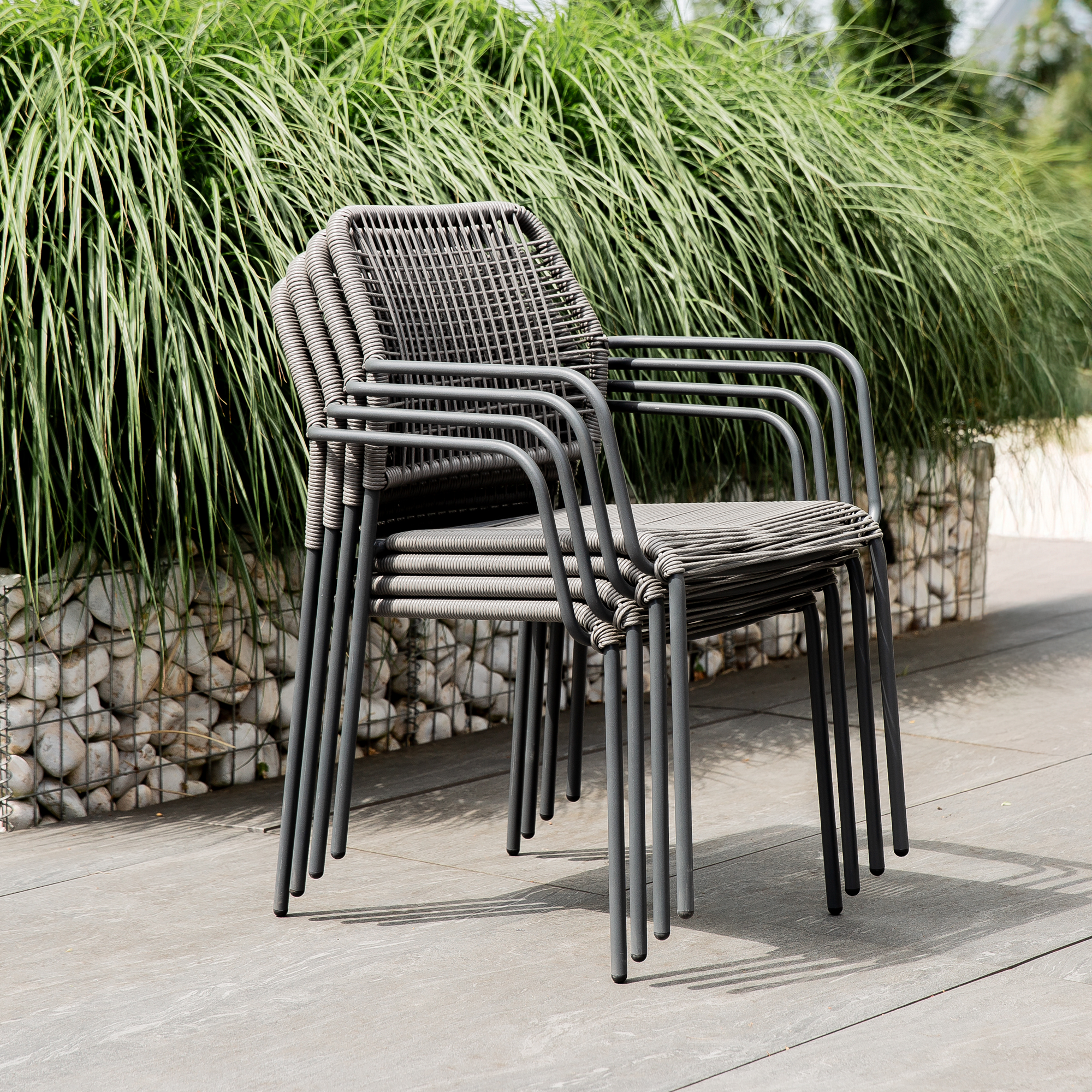 Gartenstuhl Geflecht Doha Antharzit PATIO