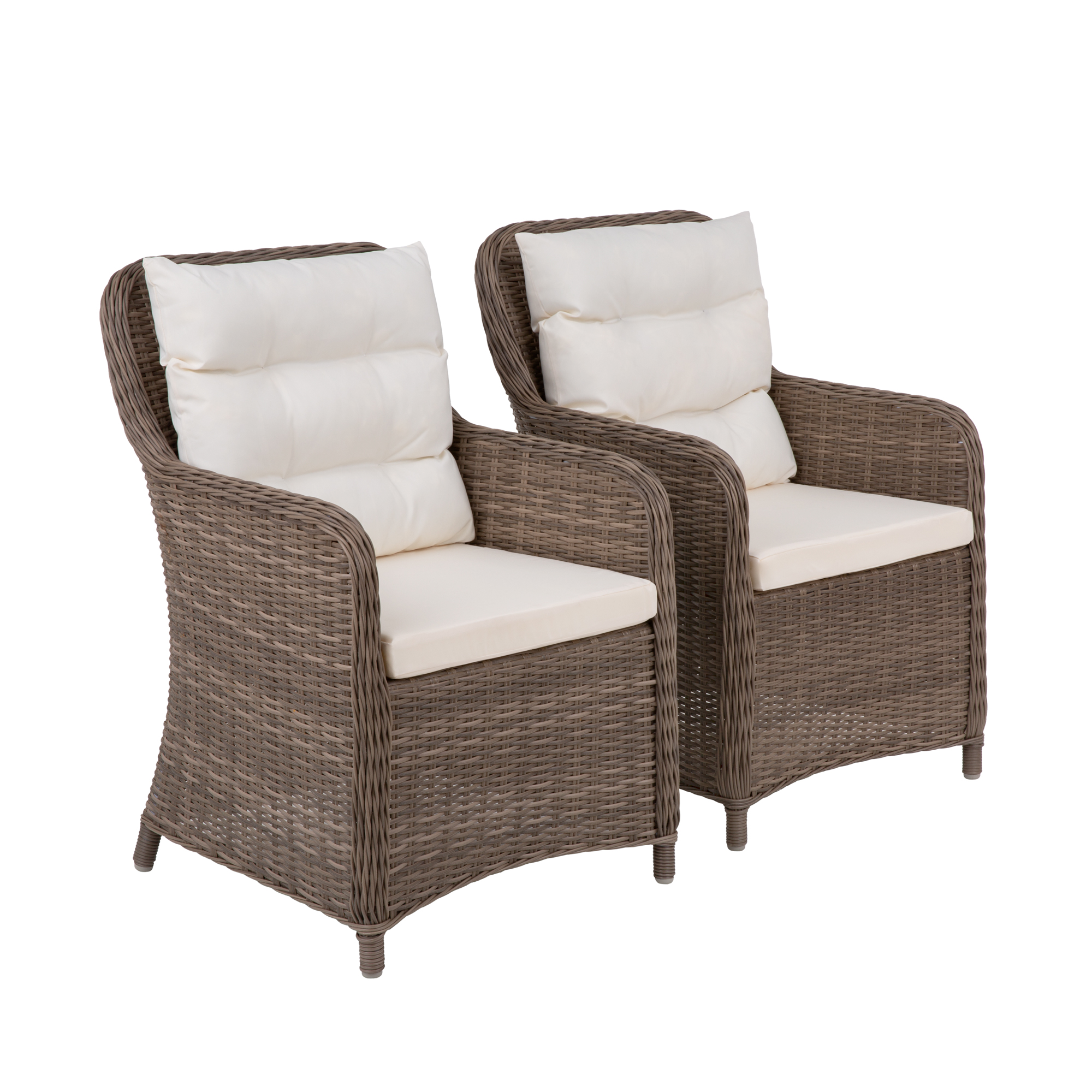 2 Gartensessel aus Polyrattan Cecile PATIO