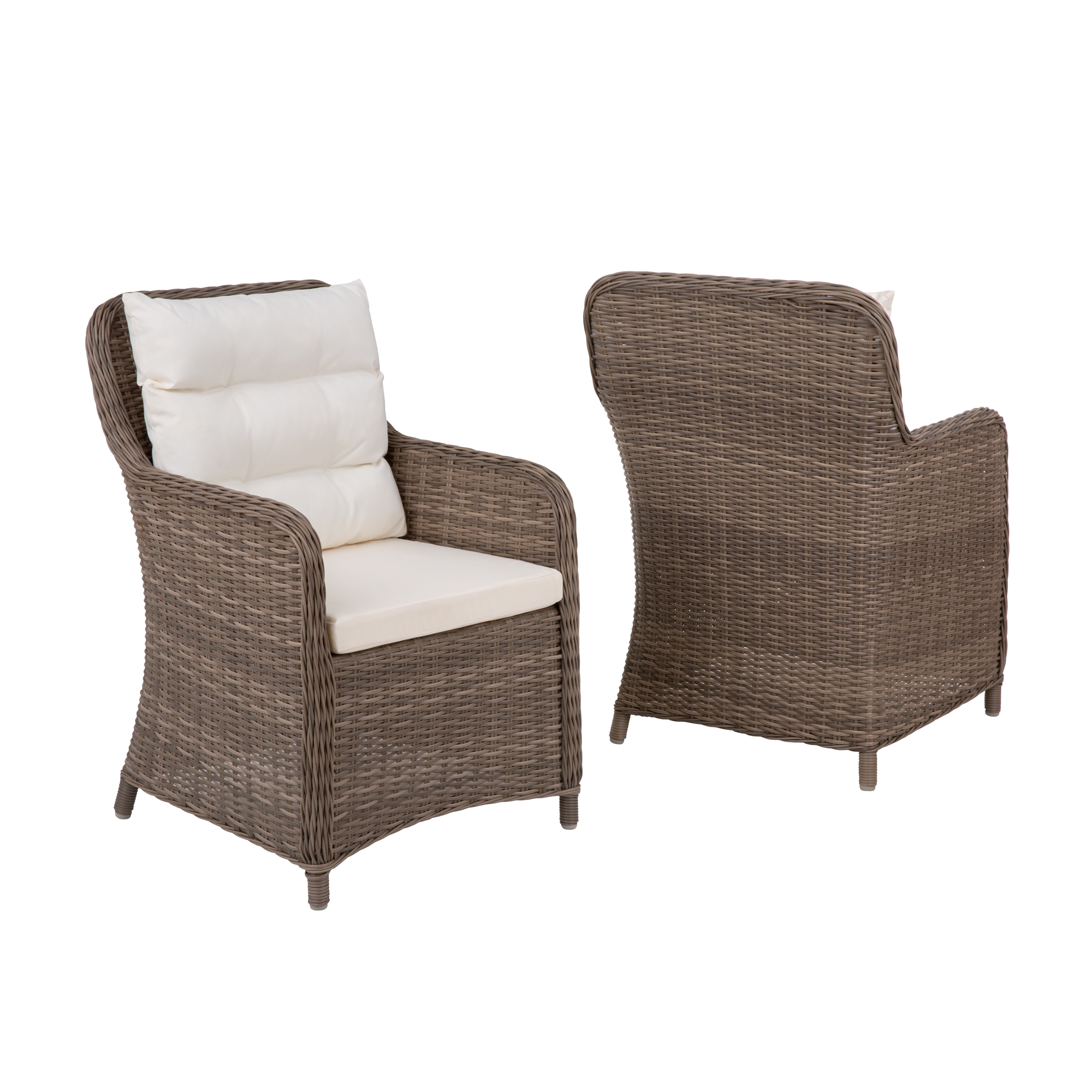 2 Gartensessel aus Polyrattan Cecile PATIO