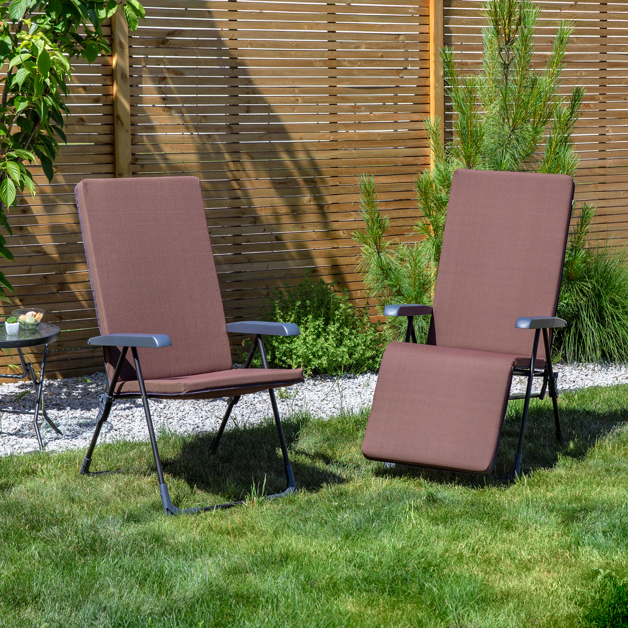 Polohovacie záhradné kreslo Barletta Black Edition H047-04PB PATIO