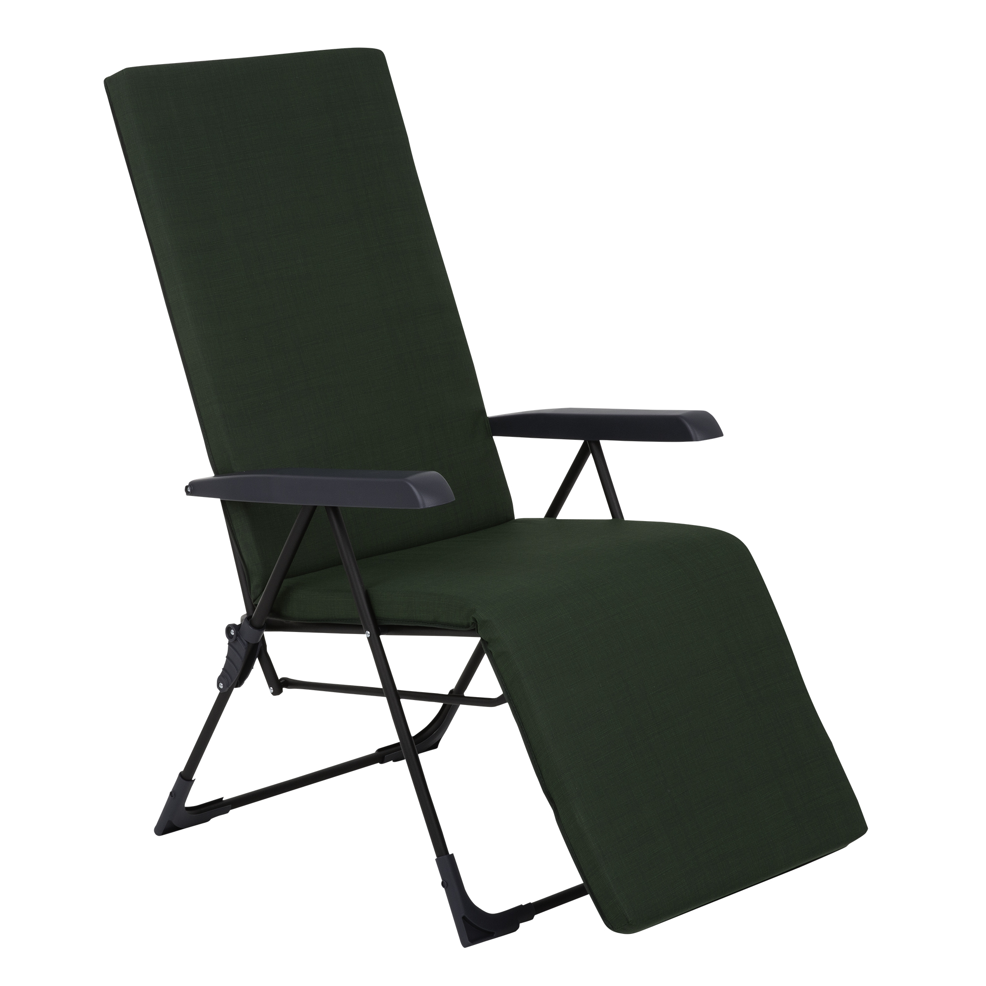 Polohovacie záhradné kreslo s podnožkou Barletta Plus Black Edition H024-32PB PATIO