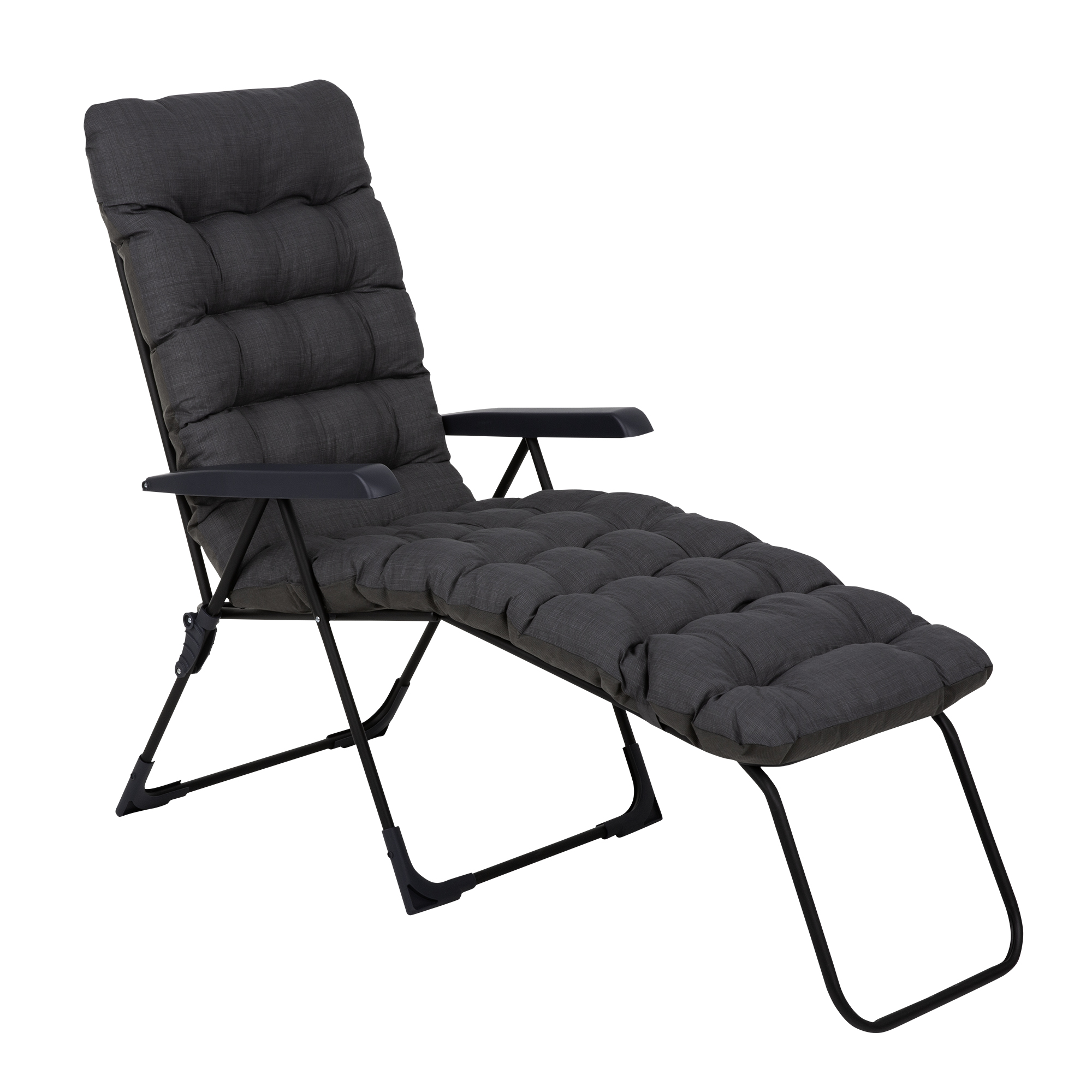 Klappstuhl mit Fußstütze Setenil Black Edition H024-07PB PATIO