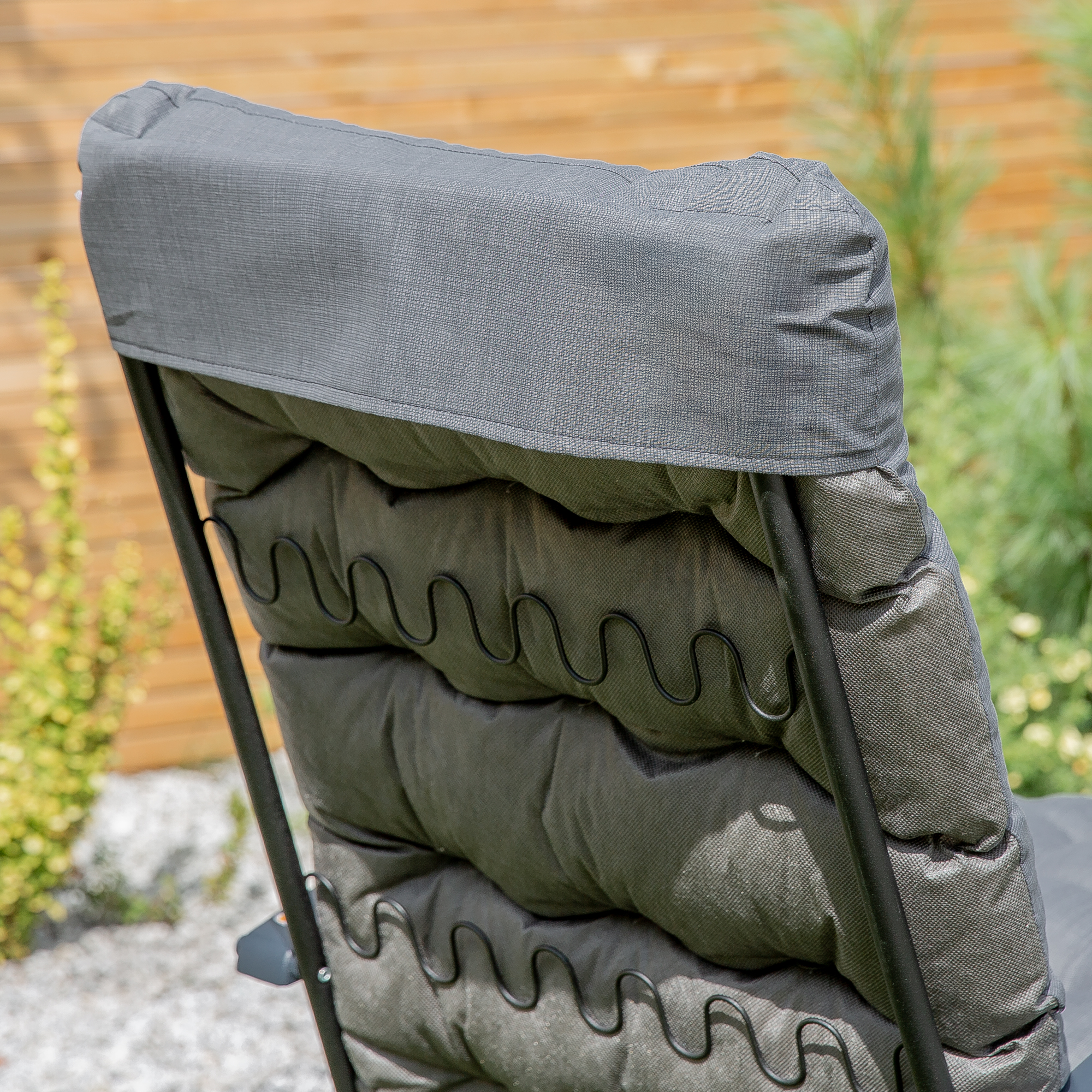 Klappstuhl mit Fußstütze Setenil Black Edition H024-07PB PATIO