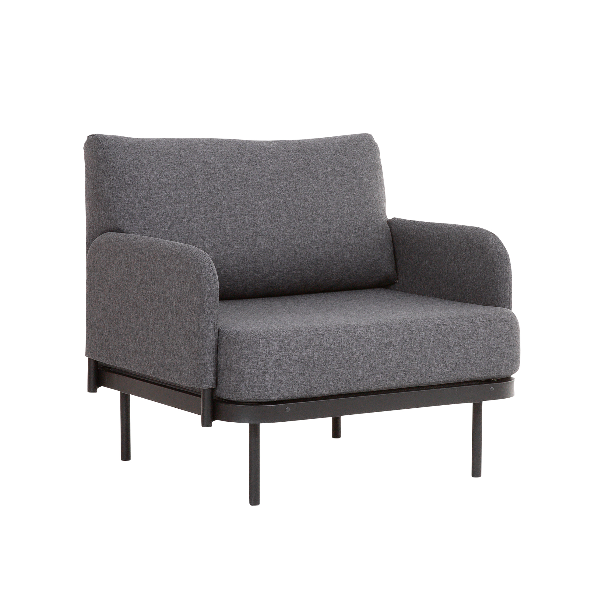 Souprava šedého zahradního nábytku pro 7 osob Piryt D053-16EB PATIO