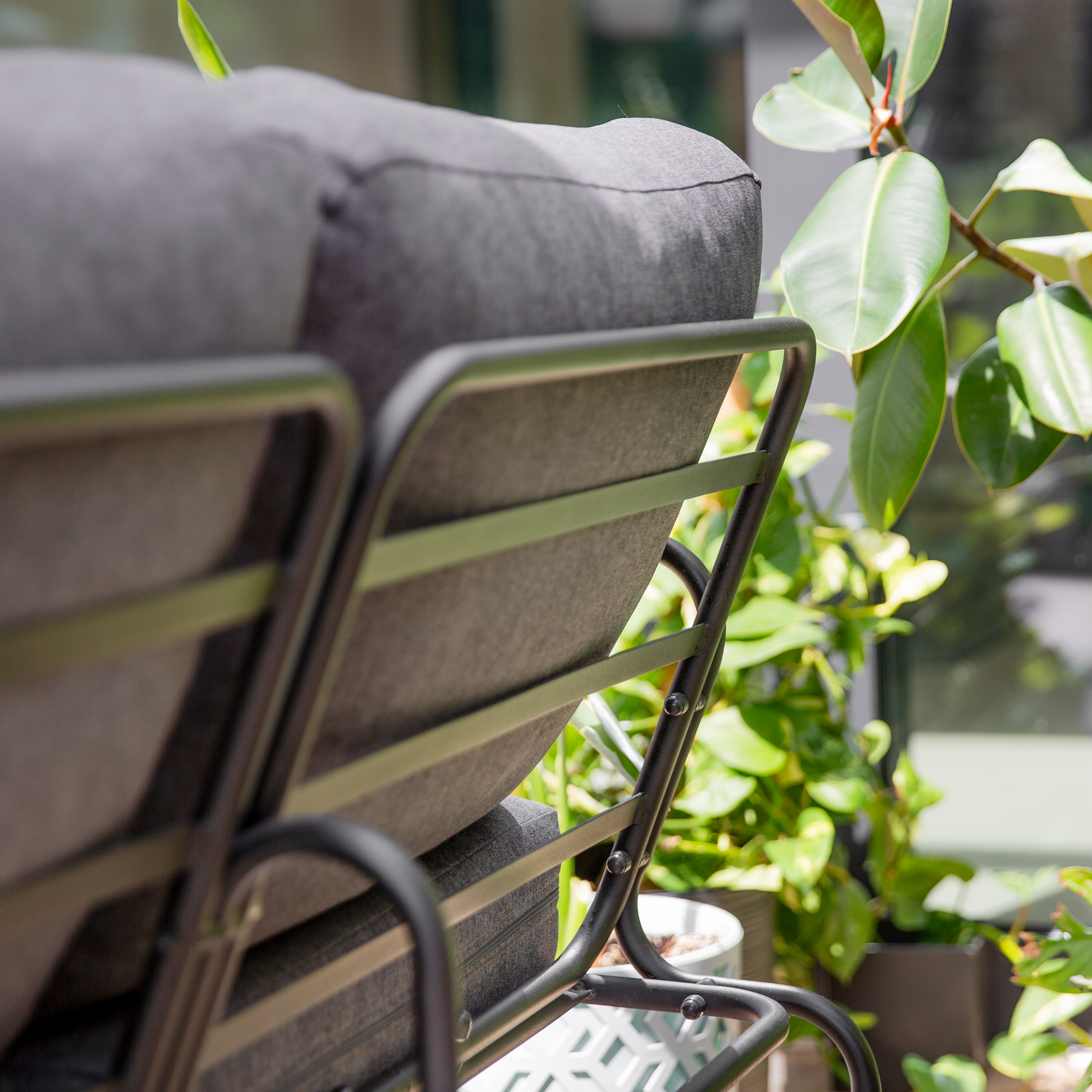 Poltrona da giardino Nefryt grigia PATIO
