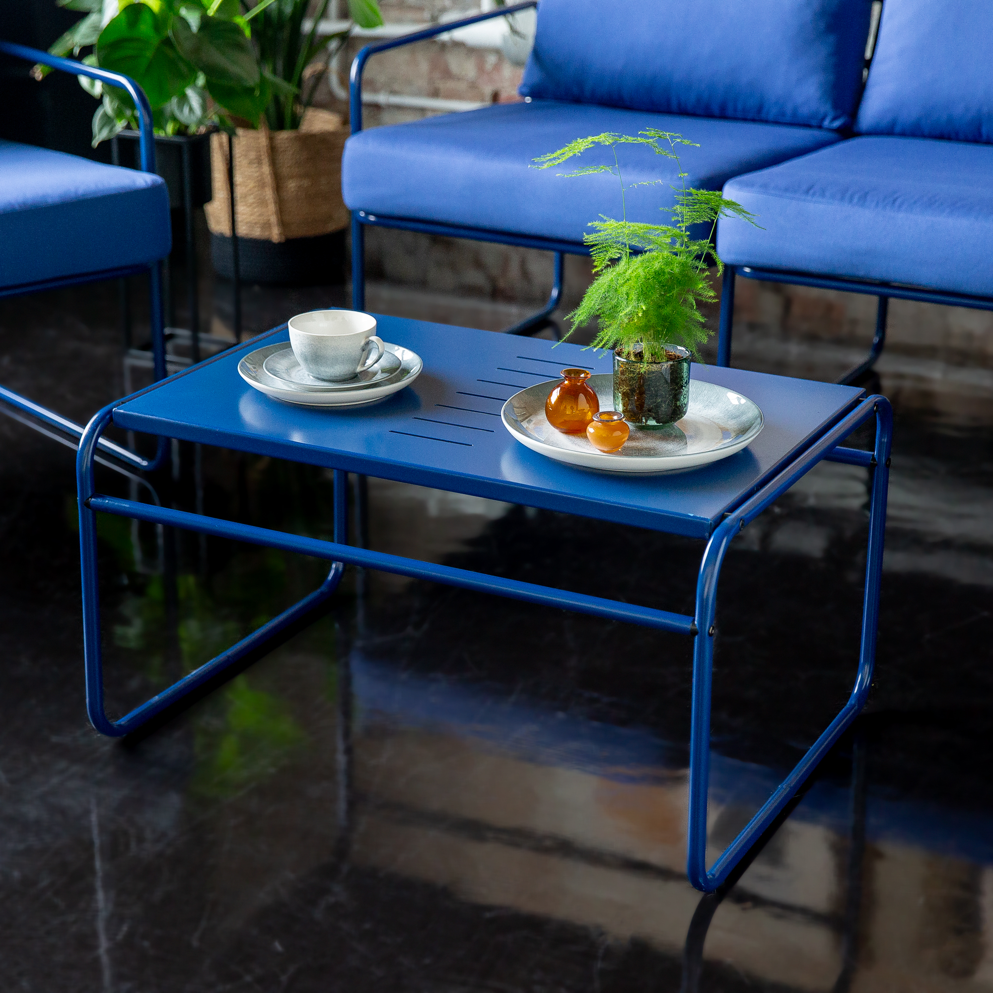 Souprava zahradního nábytku Nefryt Blue D042-61DW PATIO