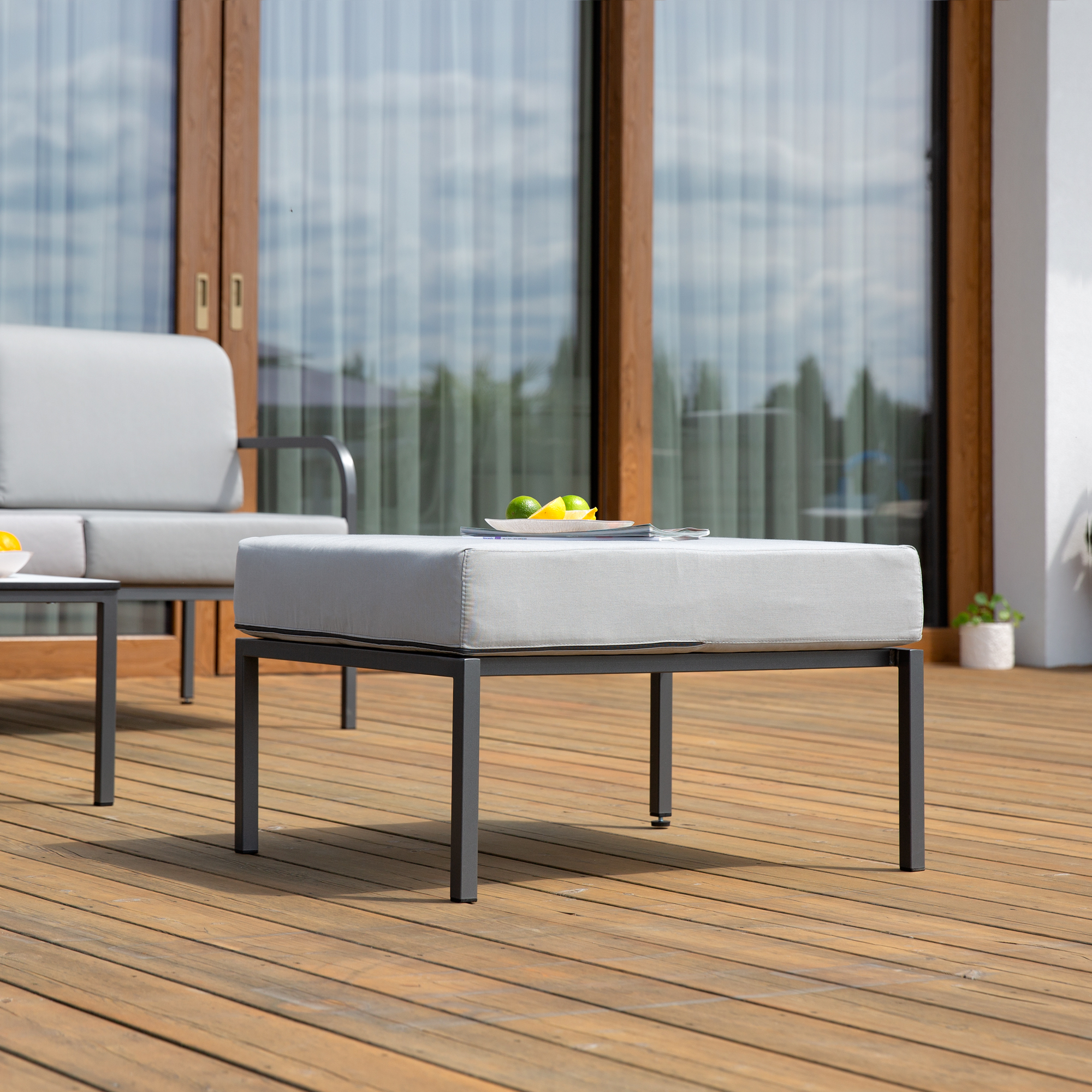 Poggiapiedi Agat 60 x 74 x 30 cm D042-16DW PATIO
