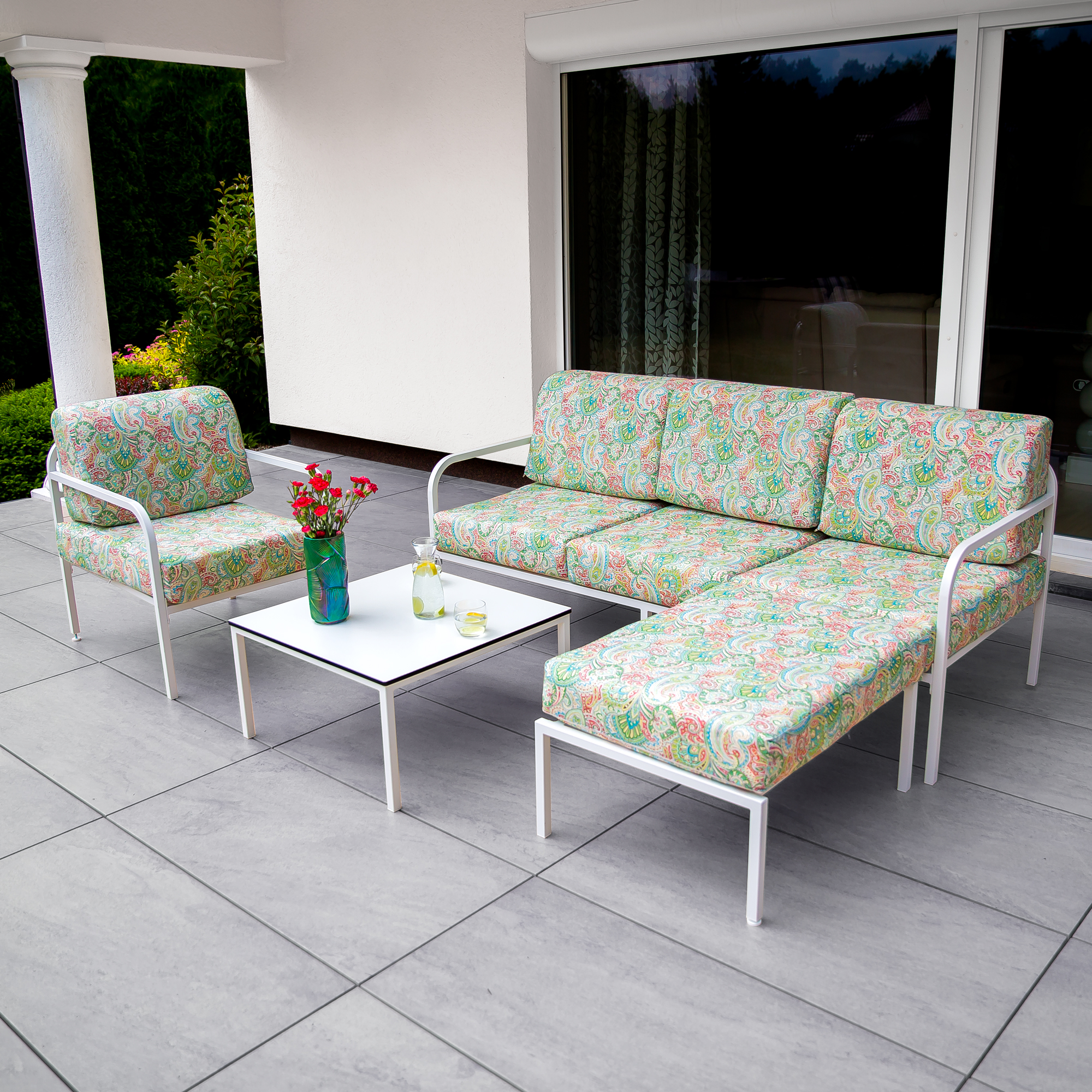 Zestaw mebli ogrodowych Agat D023-07EB / G039-11LB PATIO