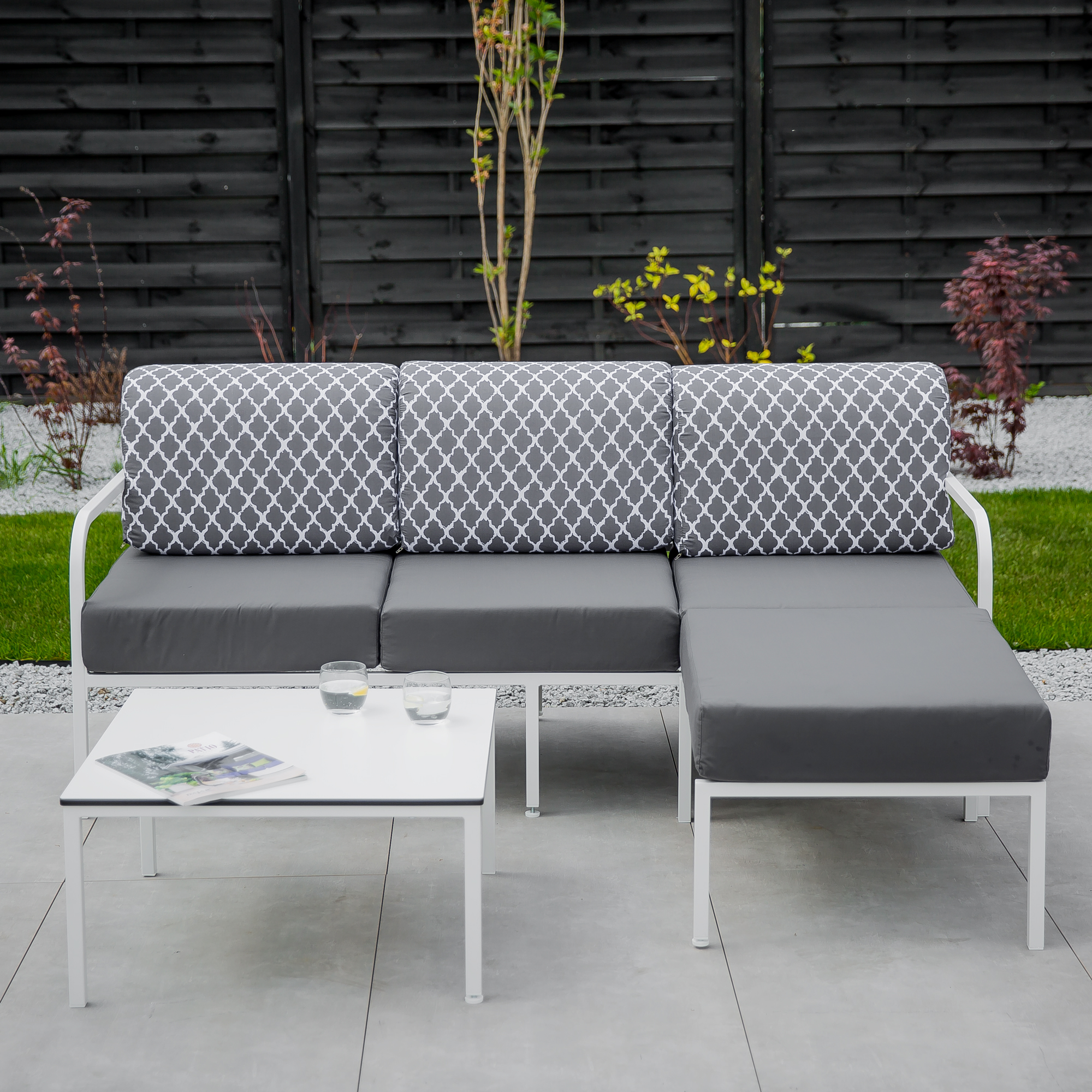 Sofa pre 3-osoby Agat 185 x 77 x 74 cm L124-06EB PATIO