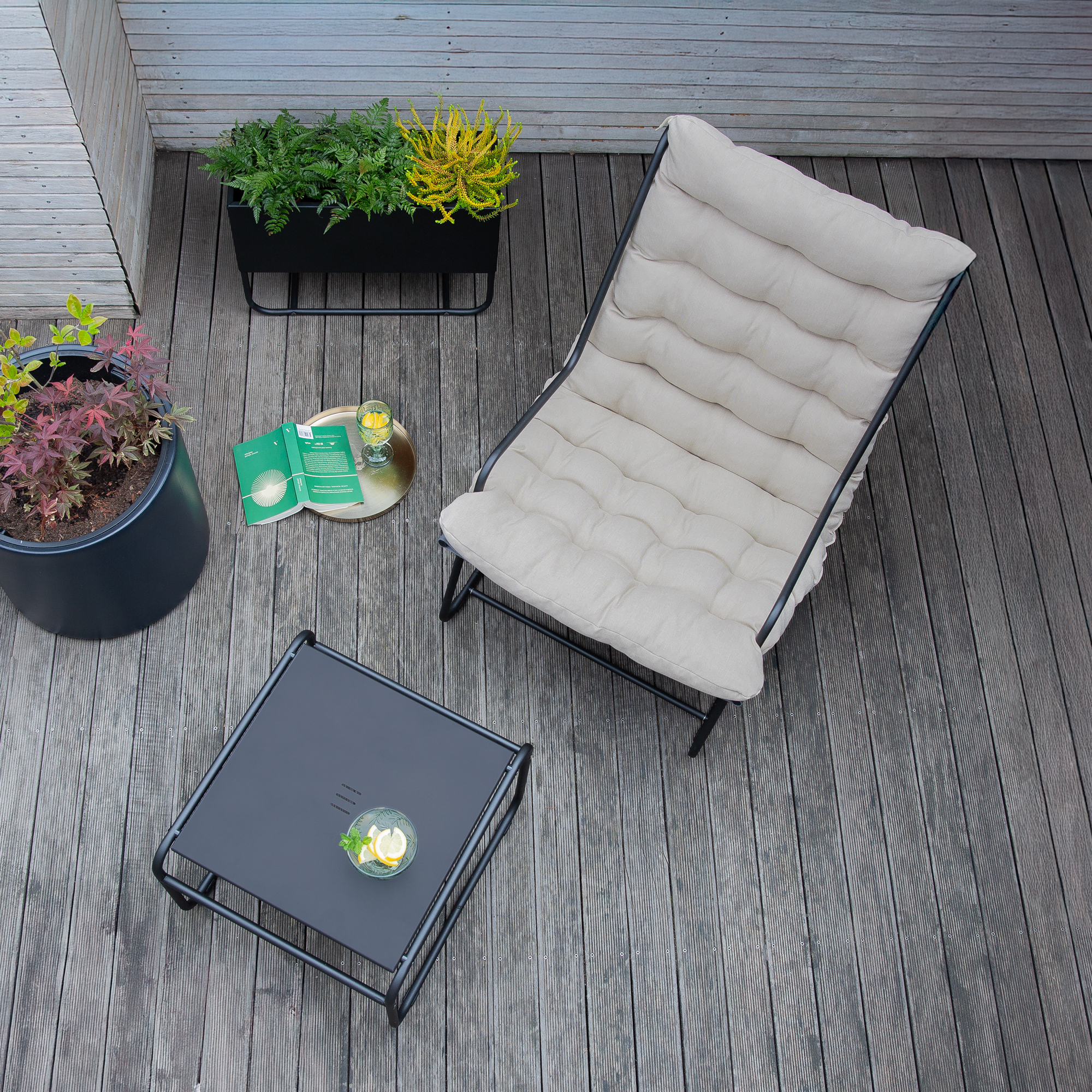 Gartensessel mit Auflage Topaz D060-05EW PATIO