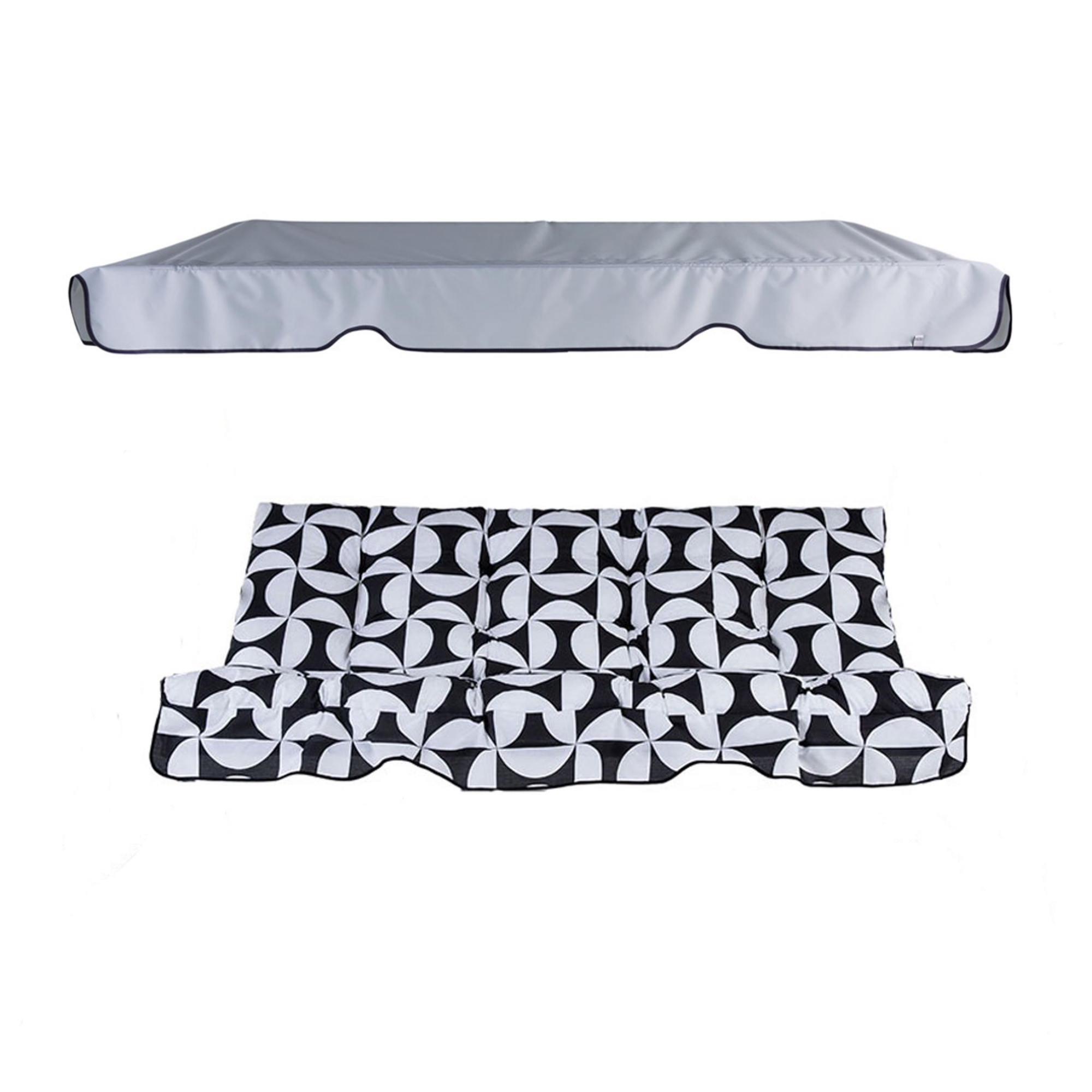 Replacement swing cushions set with canopy Piemont H020-07PB PATIO
