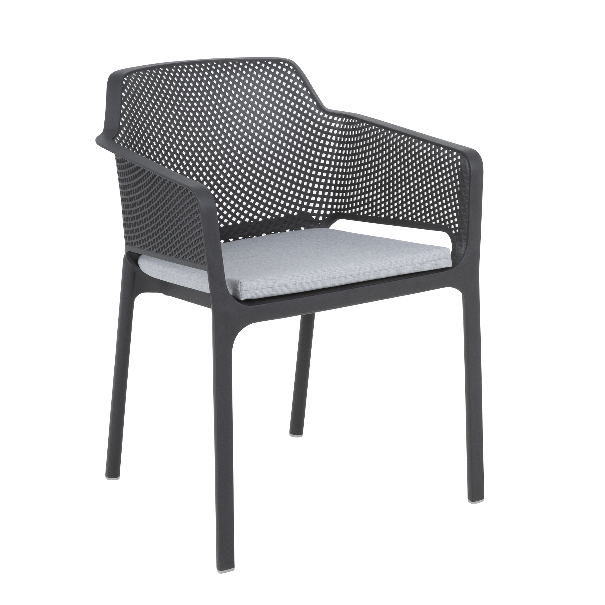 Sedák na sedadlo židle Net Sitz s povlakem na zip 45 x 45,5 x 3,5 cm D048-06FB PATIO