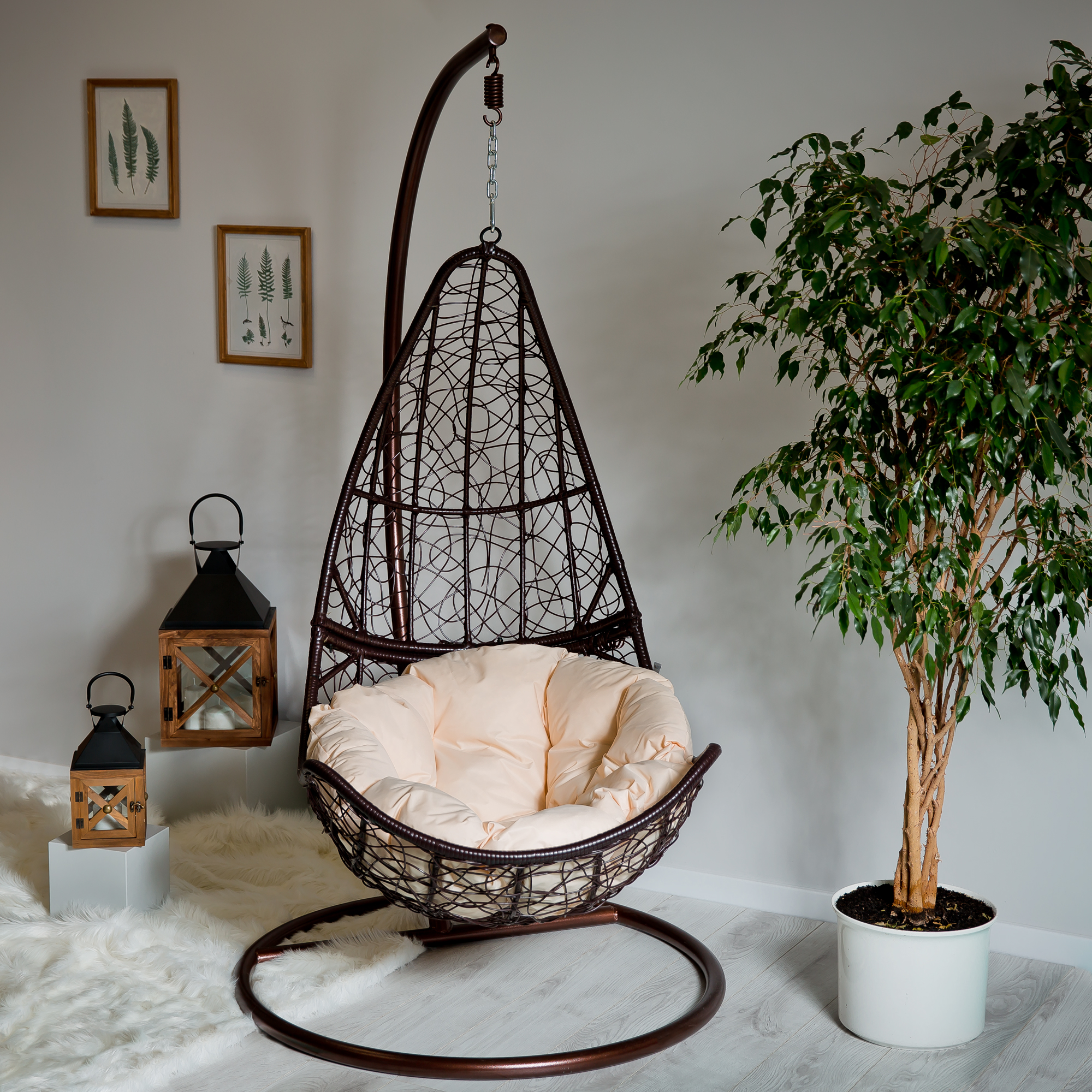 Kulatý sedák na závěsné křeslo 100 cm D031-05CW PATIO